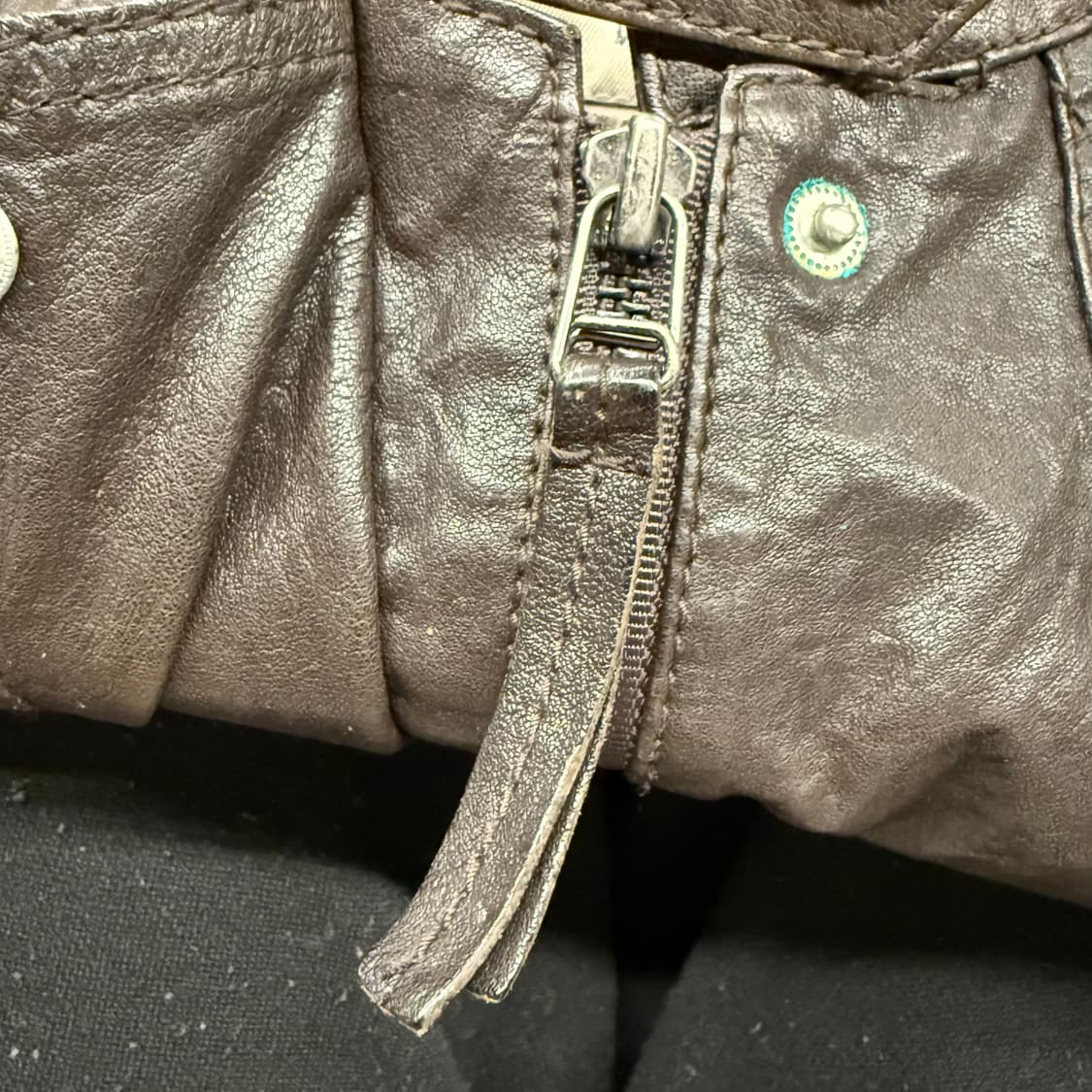 Thursday Island 브라운 가죽자켓 상품이미지7