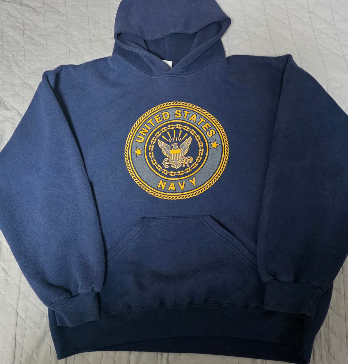 [XL] 90s USA 네이비 USN NAVY 빈티지 후드티 상품이미지1
