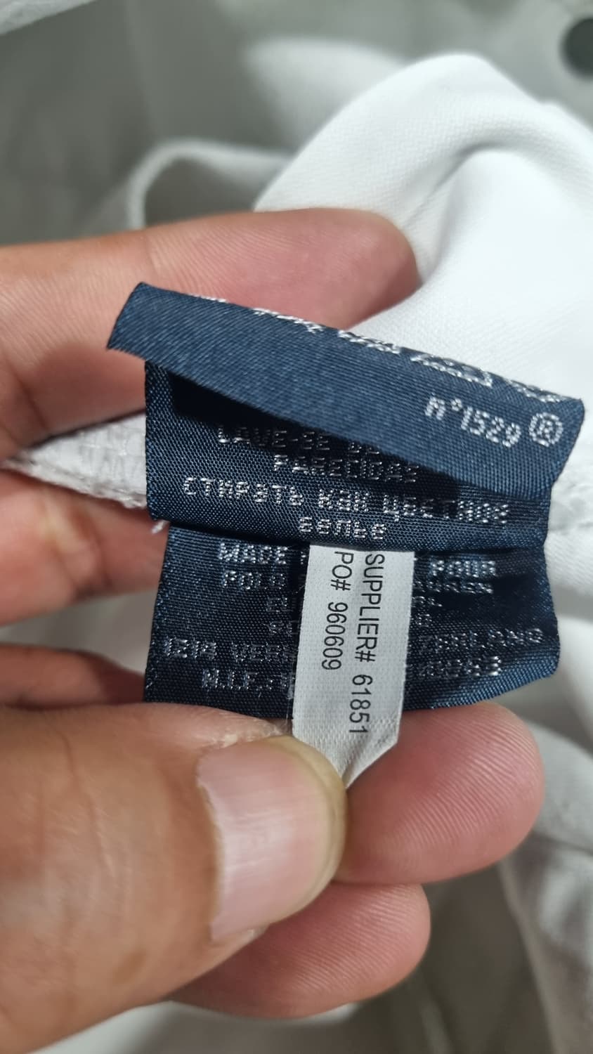 POLO 화이트 코튼팬츠 남성 34size 상품이미지8
