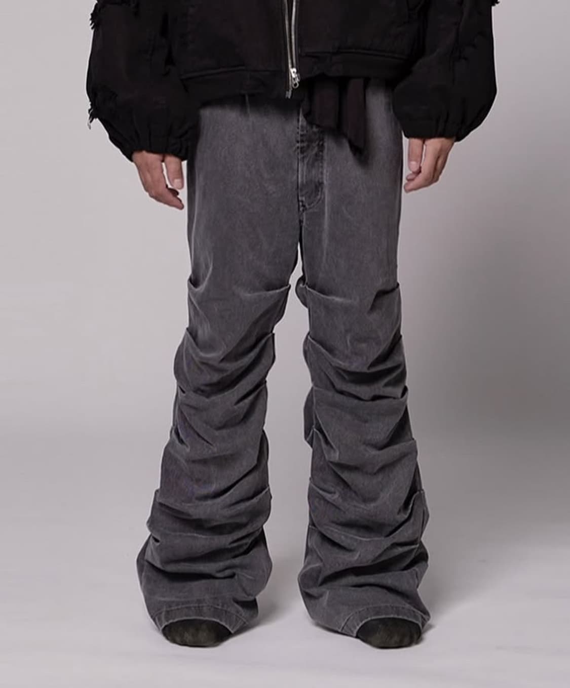 [2] 에이옵 aop mountain 플레어 팬츠 차콜 상품이미지2