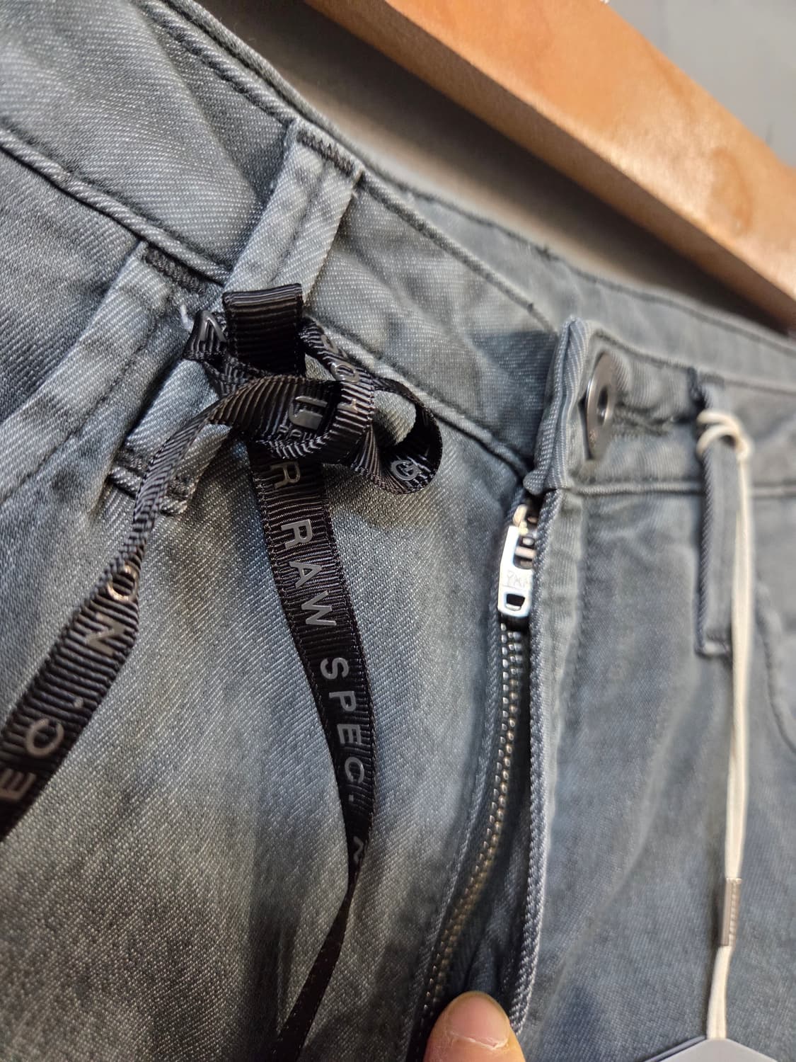 G-Star RAW 그레이 드로우스트링 청바지(W26/L32) 상품이미지3