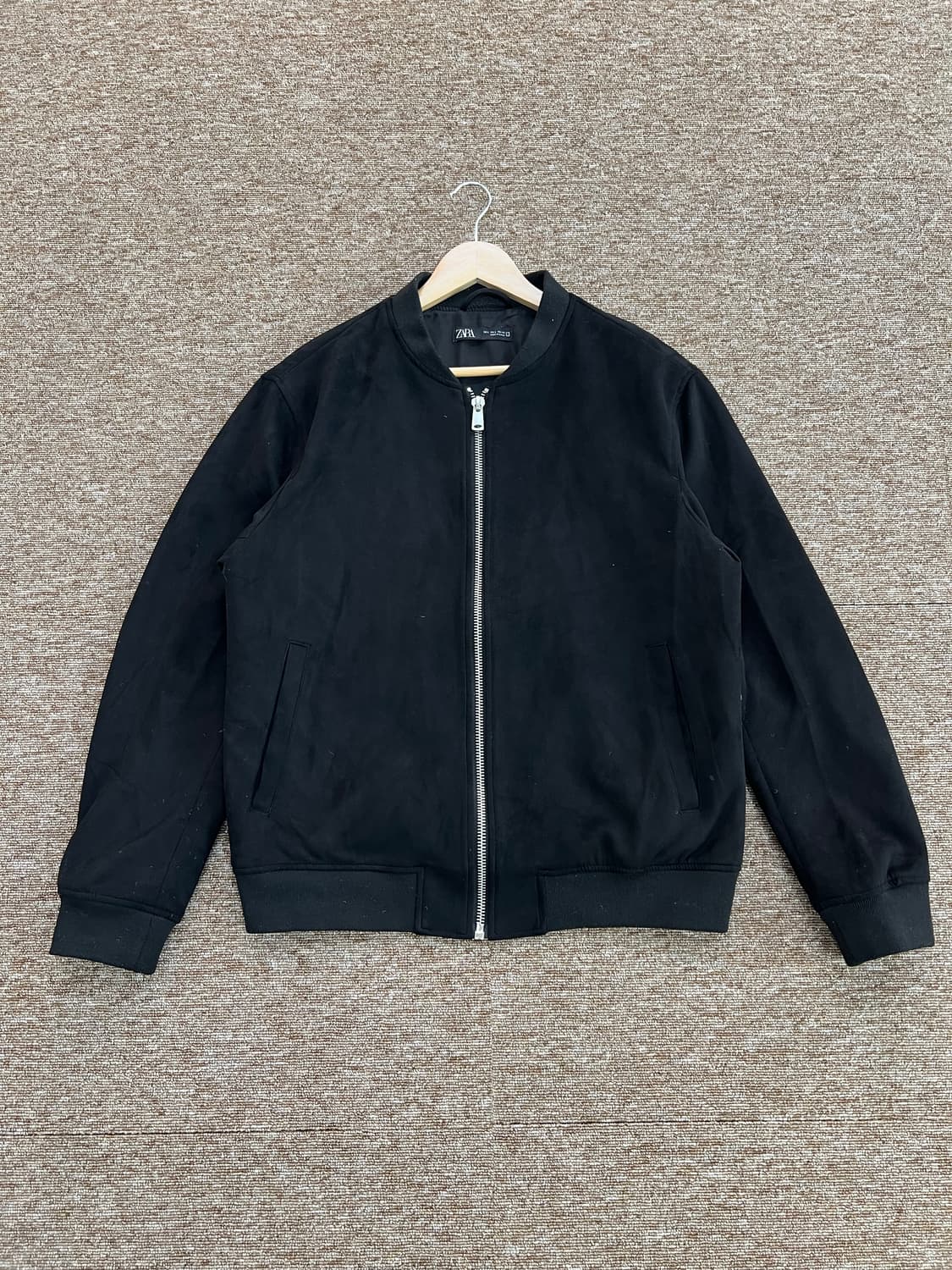 자라 스웨이드 블루종 자켓 L 상품이미지1