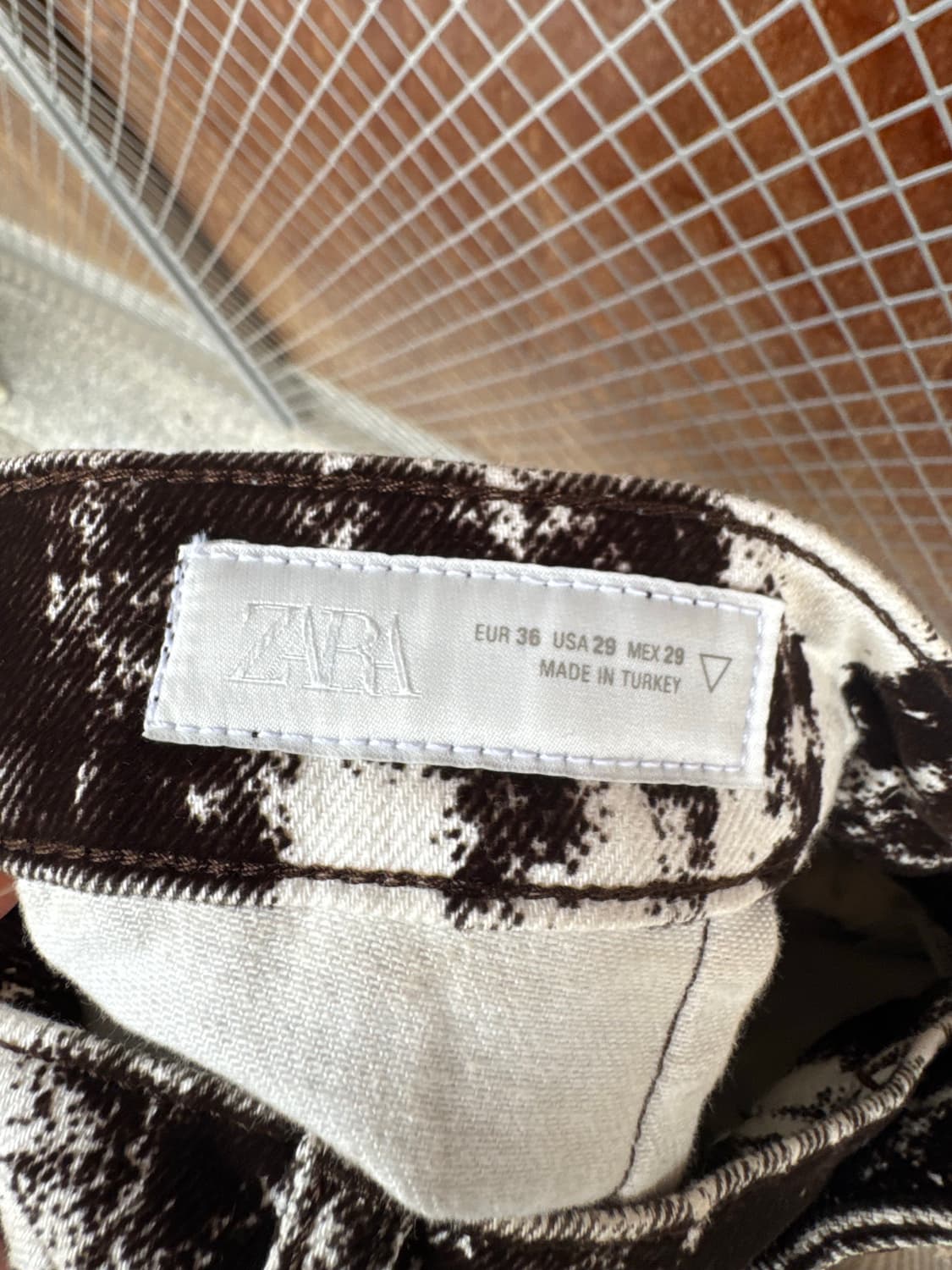 zara 자라 카우 패턴 카펜터 버뮤다 팬츠 반바지 29 상품이미지9