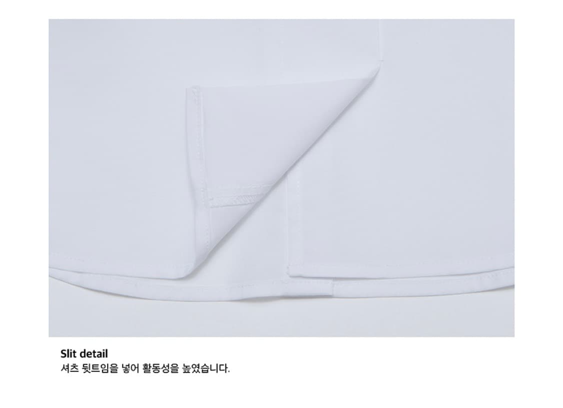 인스턴트펑크 베이직 자수 크롭 셔츠 화이트 상품이미지6