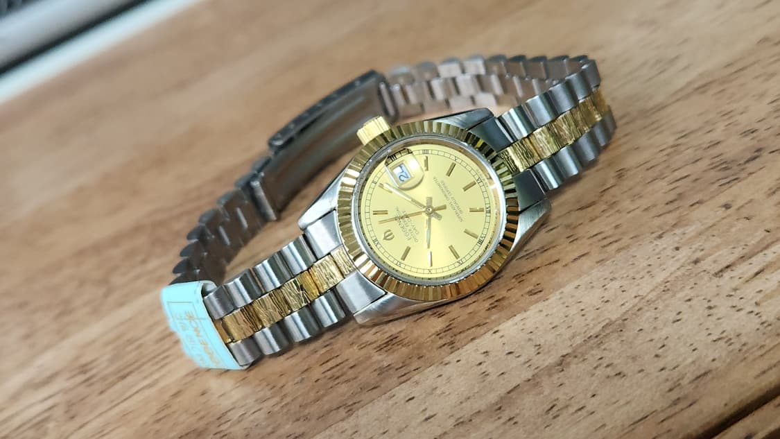 #에센스 여성용 오이스터 퍼페츄얼 데이져스트 골드 콤비 여성명품시계 급처 상품이미지2