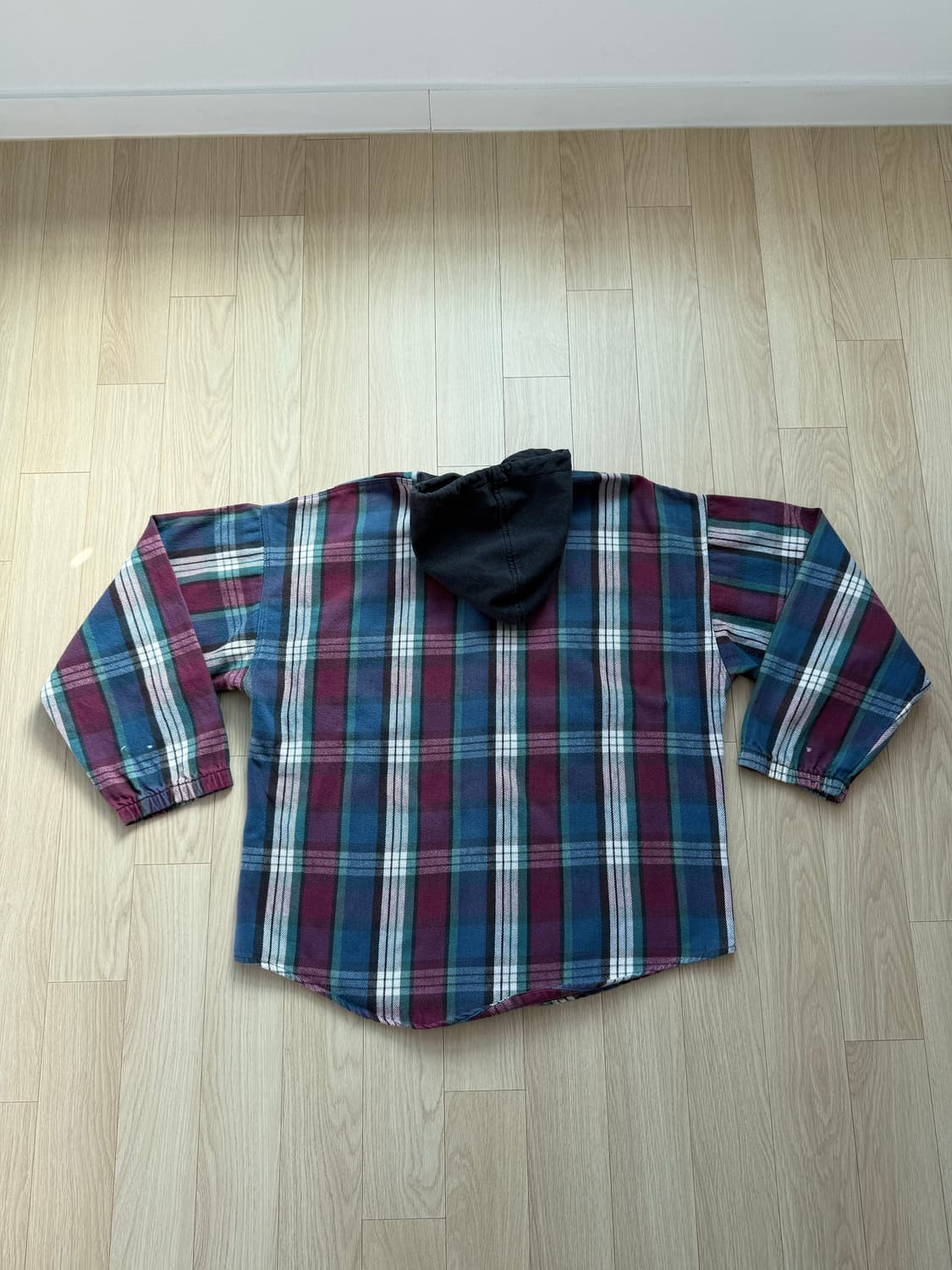 No Fear 노피어 90s 플란넬 후디 자켓 상품이미지5