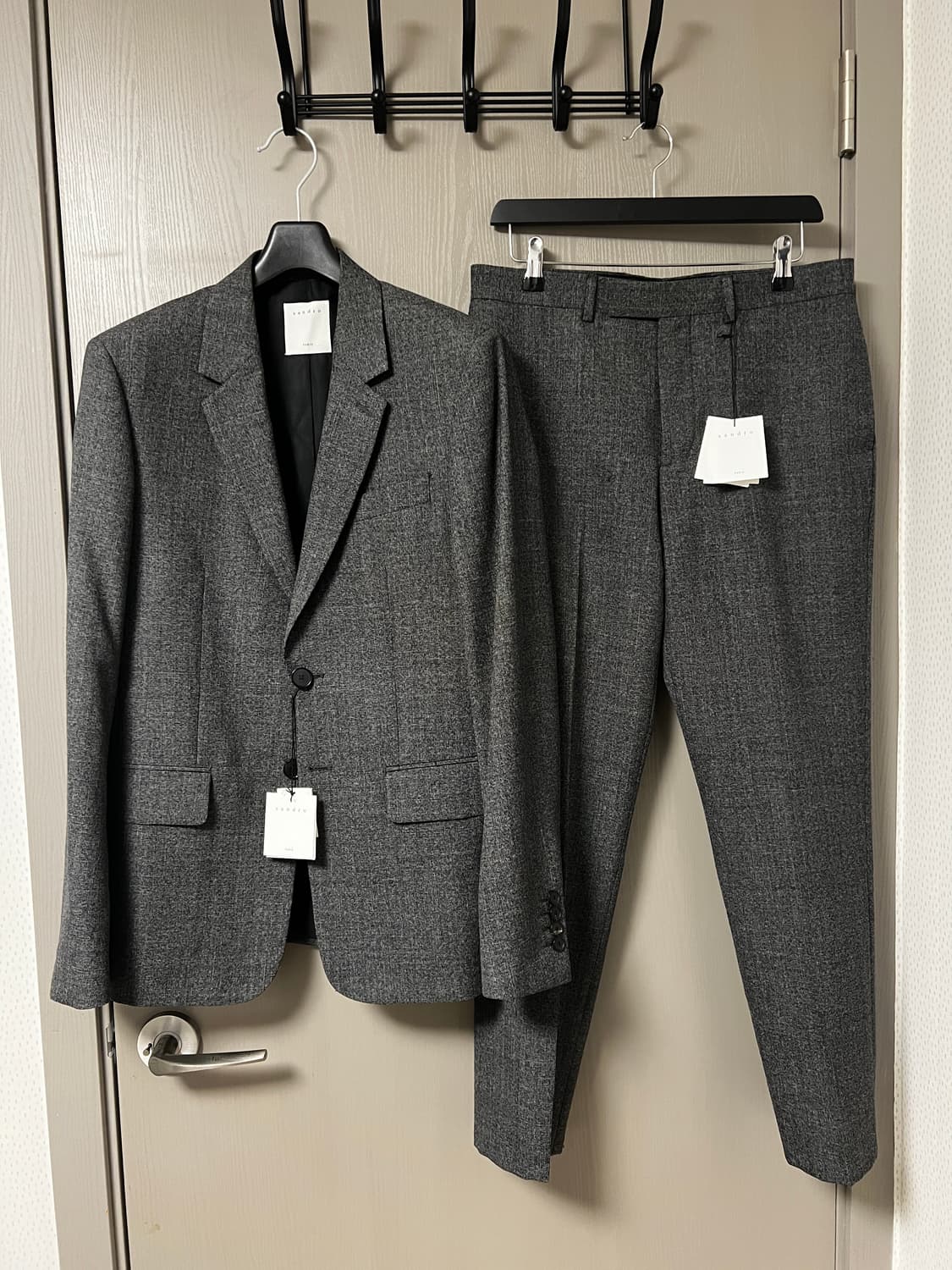 산드로 옴므 수트 셋업 그레이 상품이미지1