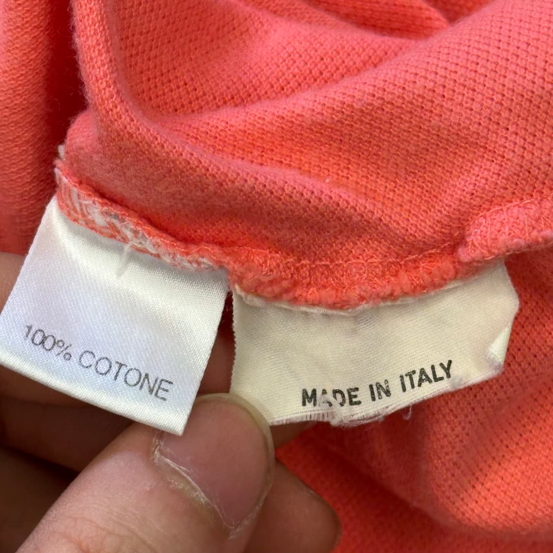 50 베르사체 스포츠 핑크 카라 반팔 티셔츠 상품이미지5