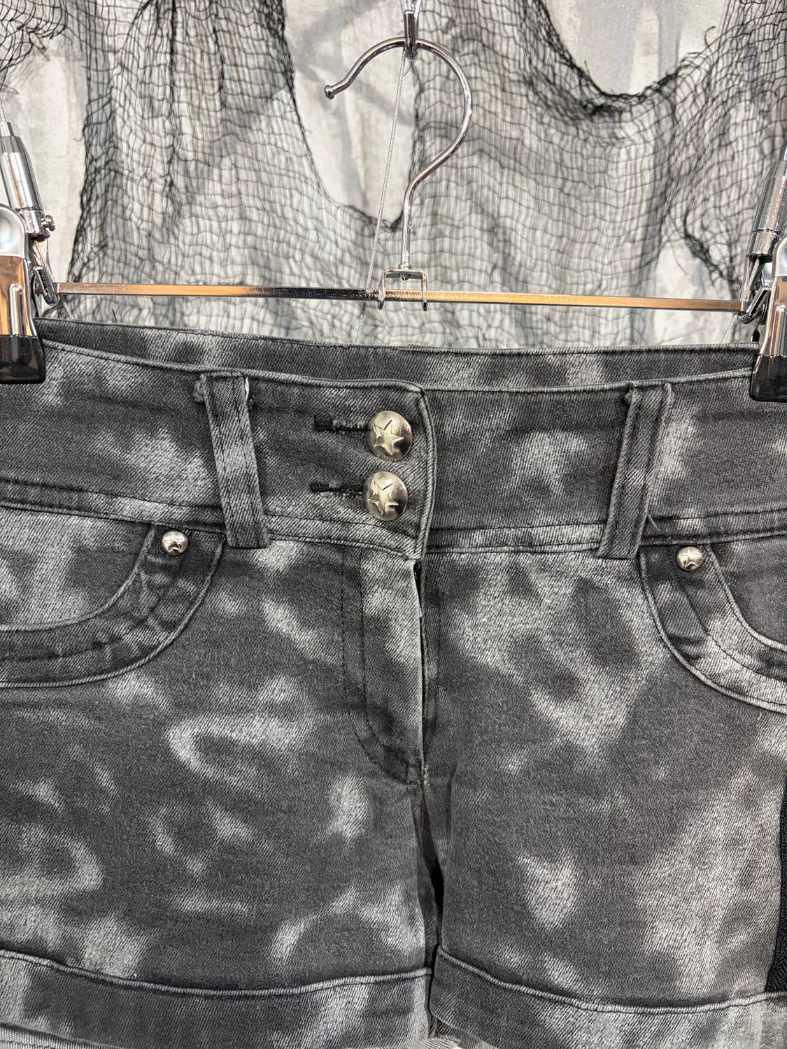 Y2K tiedye star zipper detail short pant 상품이미지6