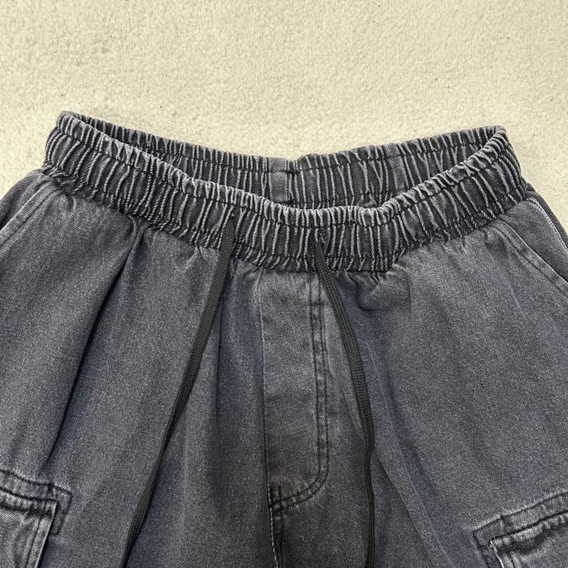 글래머 카고 와이드 데님 스판 투웨이 카고팬츠 F 상품이미지4