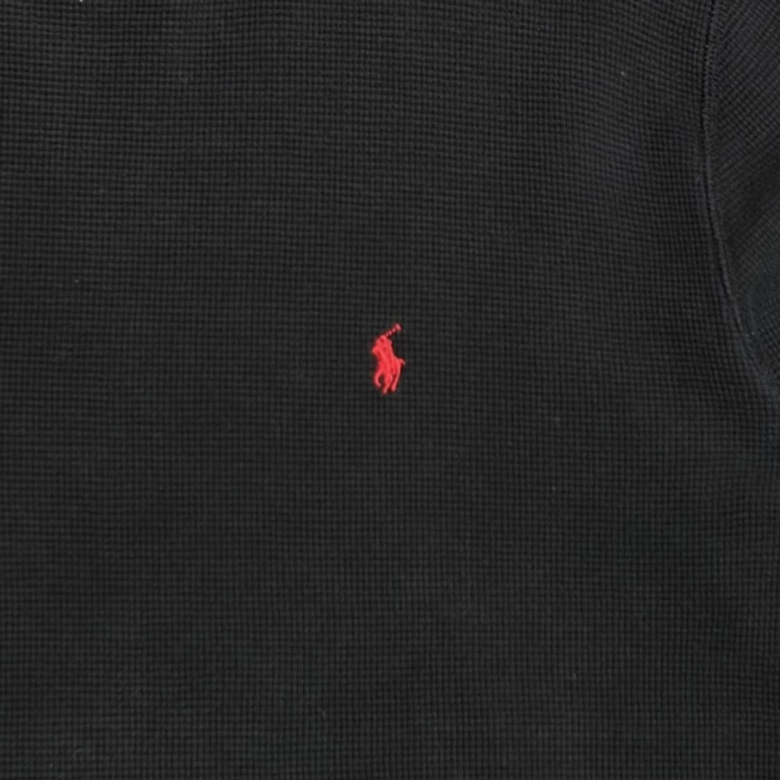 POLO RALPH LAUREN 블랙 와플 긴팔 맨투맨 L 상품이미지3