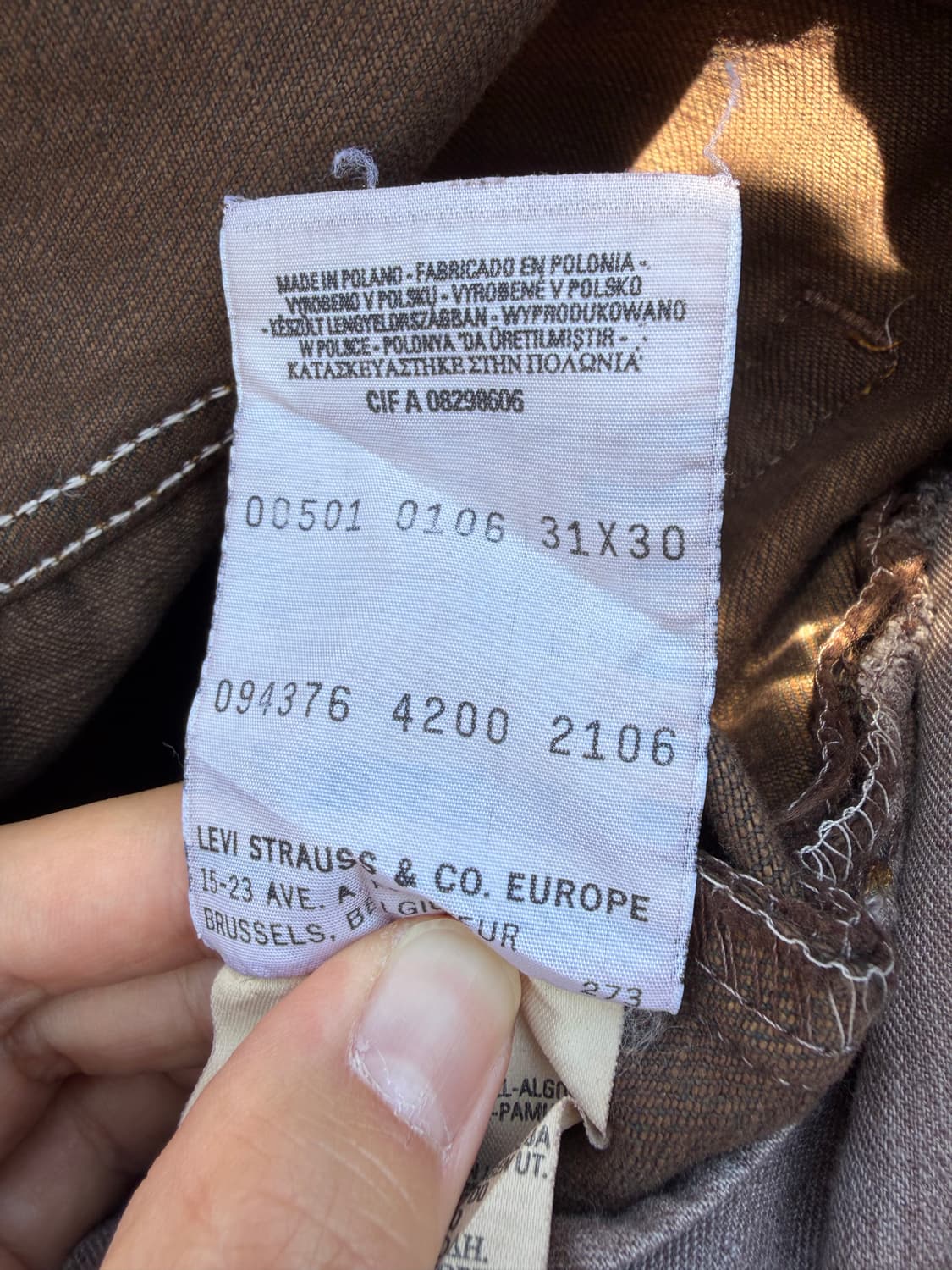 Euro Levi's 501 (31, Made In Poland) 상품이미지7