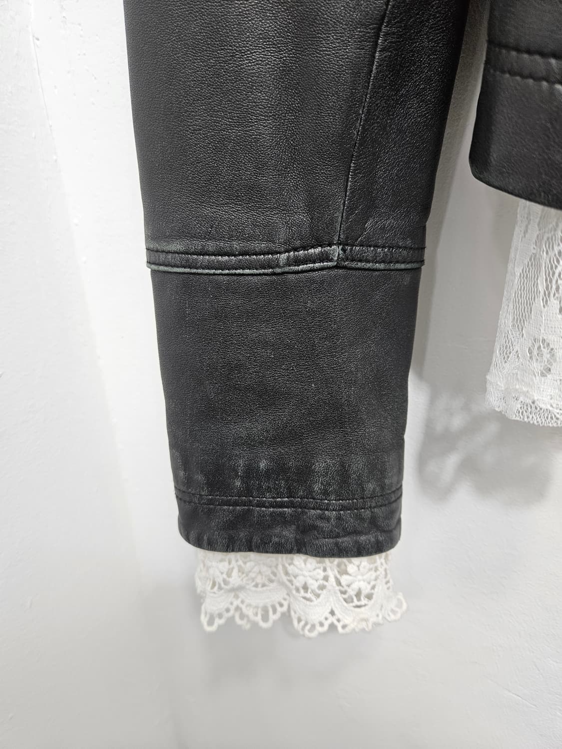 후드 탈부착 양가죽 자켓 상품이미지6