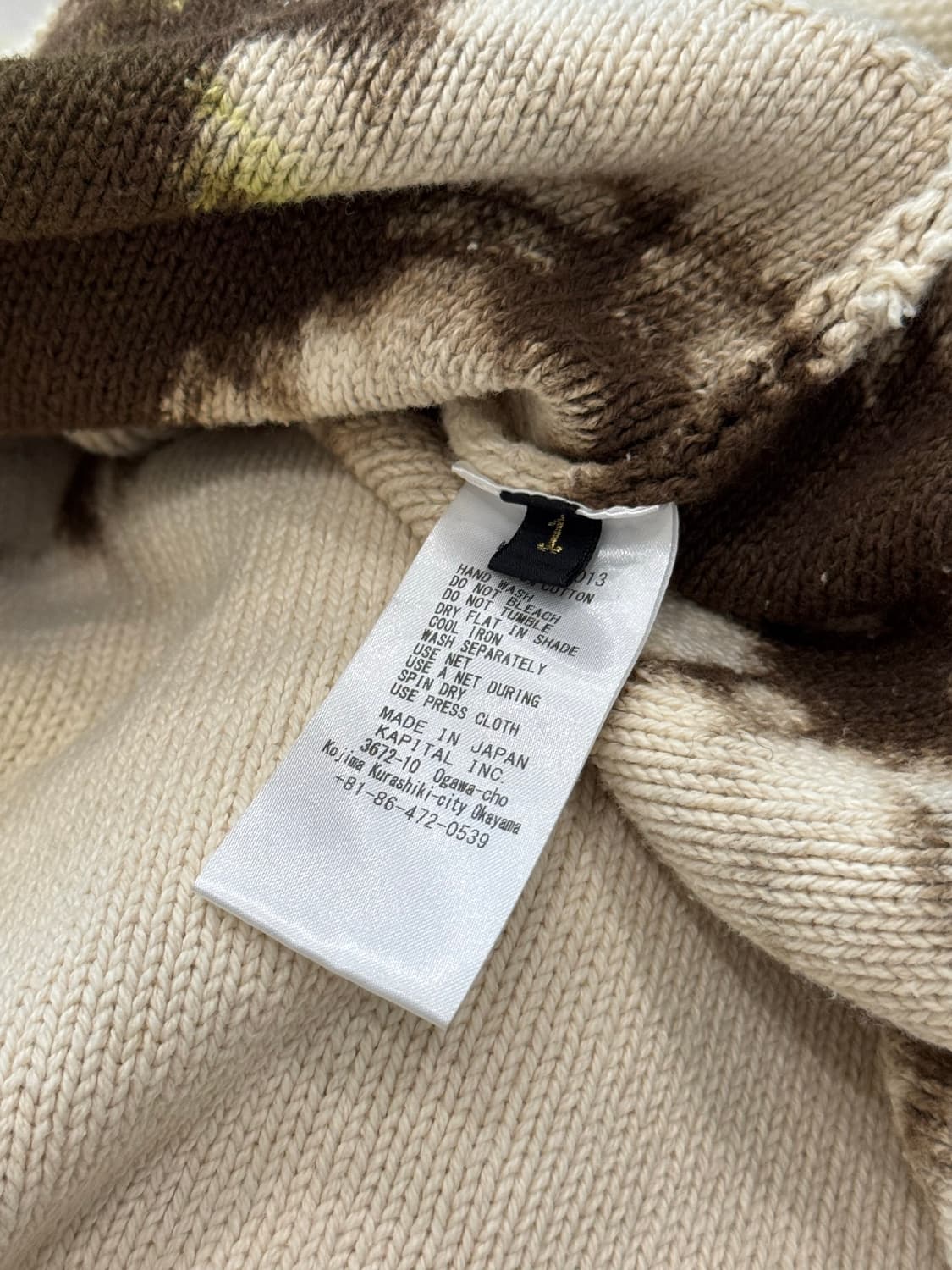 캐피탈 타이다이 코튼 니트 스웨터 상품이미지8