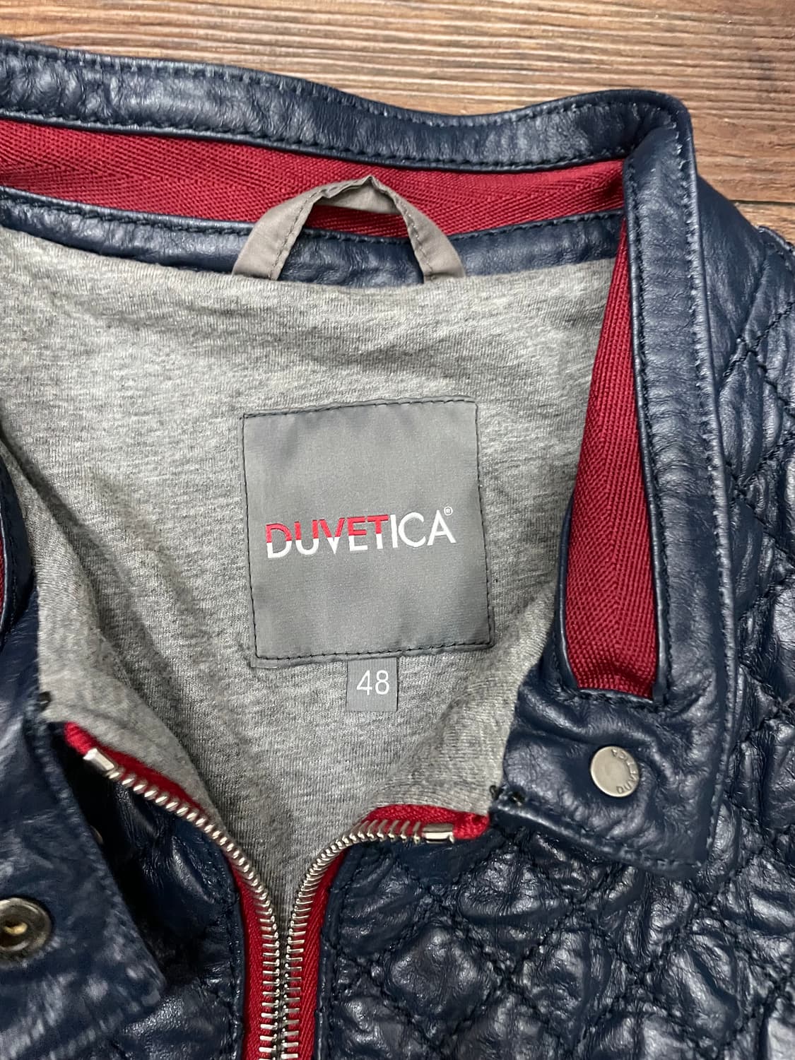 듀베티카 Duvetica 이태리 양가죽 퀼팅 다운 자켓 네이비 48 상품이미지5