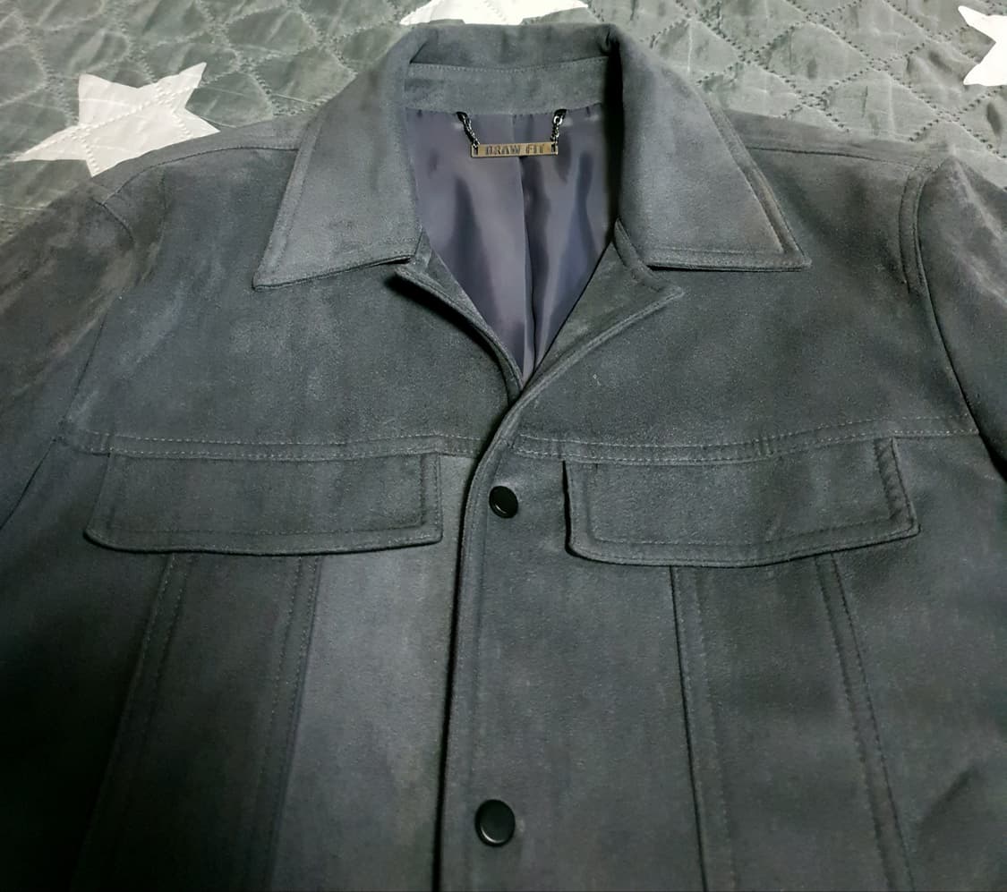 드로우핏 스웨이드 카라 자켓 다크그레이 (M) 상품이미지2