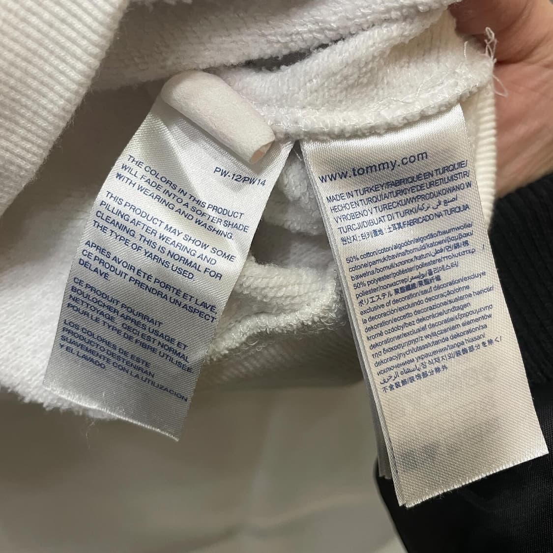 타미 힐피거 빅로고 화이트 맨투맨 상품이미지5