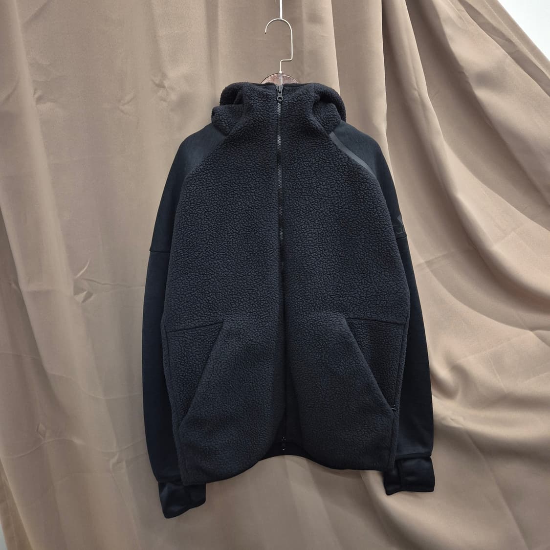 아디다스 플리스 후드 집업 L 상품이미지1