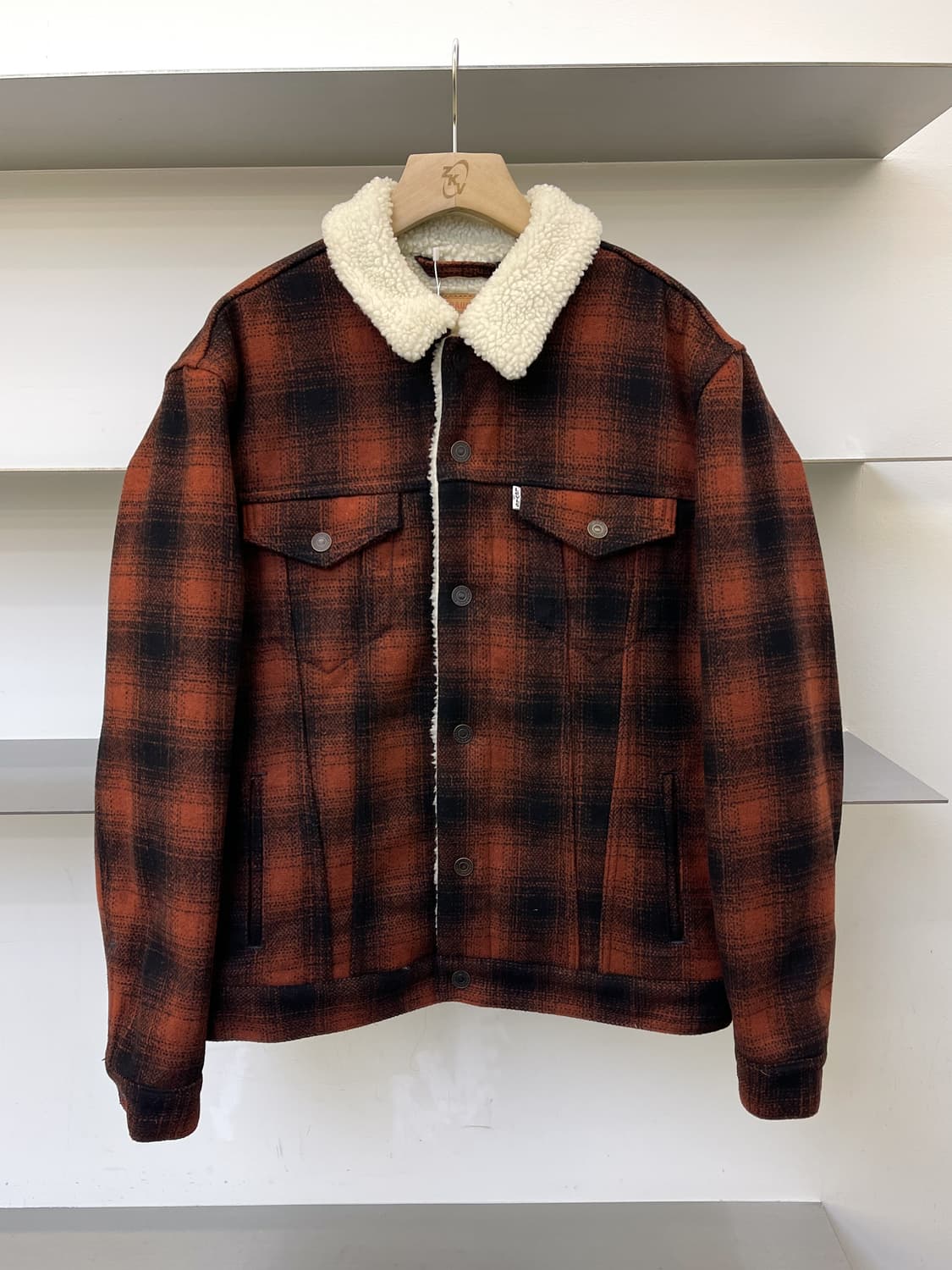 리바이스 타탄 체크 쉐르파 트러커 자켓 상품이미지3