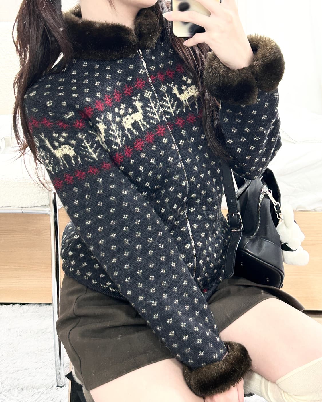 폴로 노르딕 울 니트집업 상품이미지3