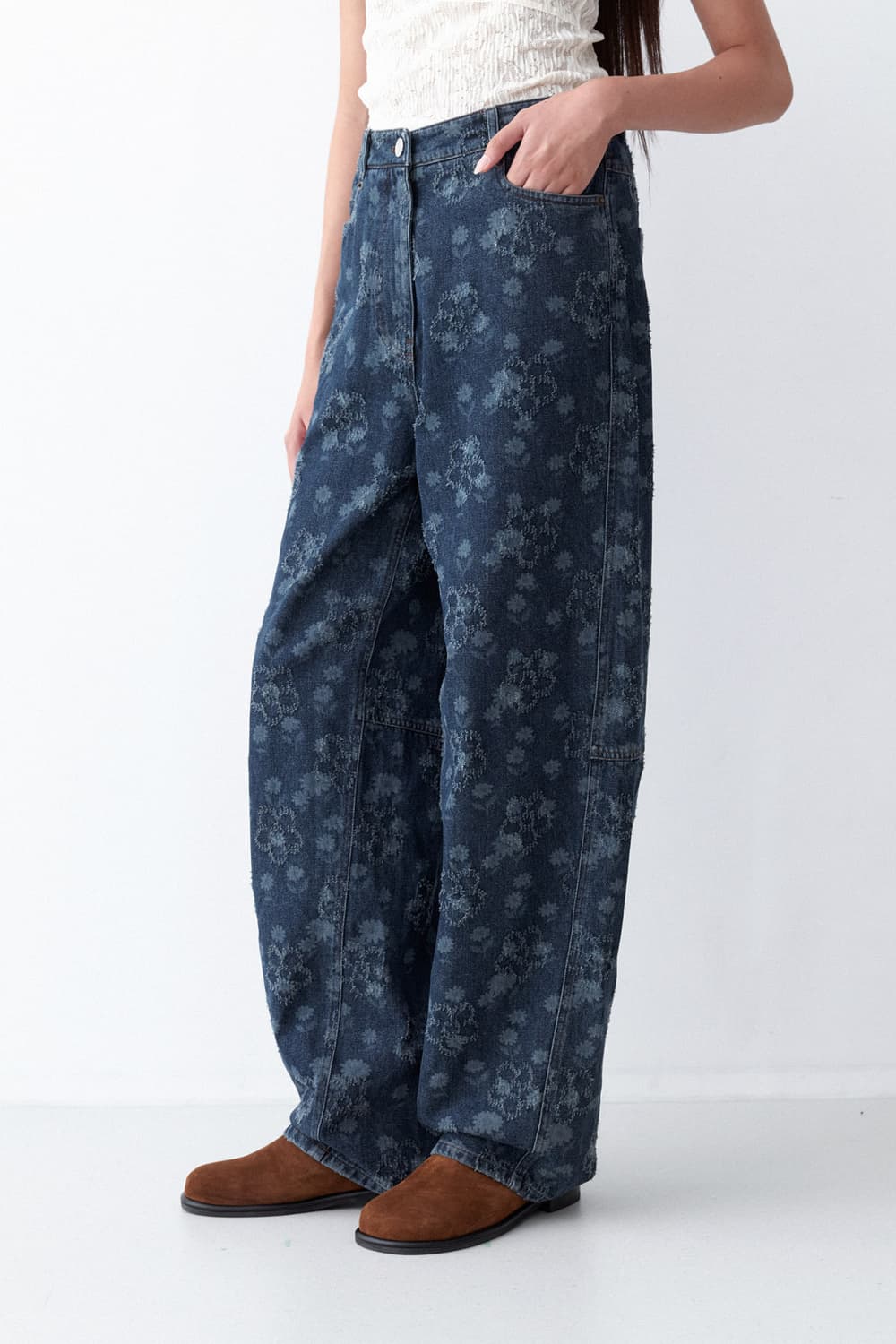 에핑글러 플라워 데님 틴컬러 m 상품이미지1