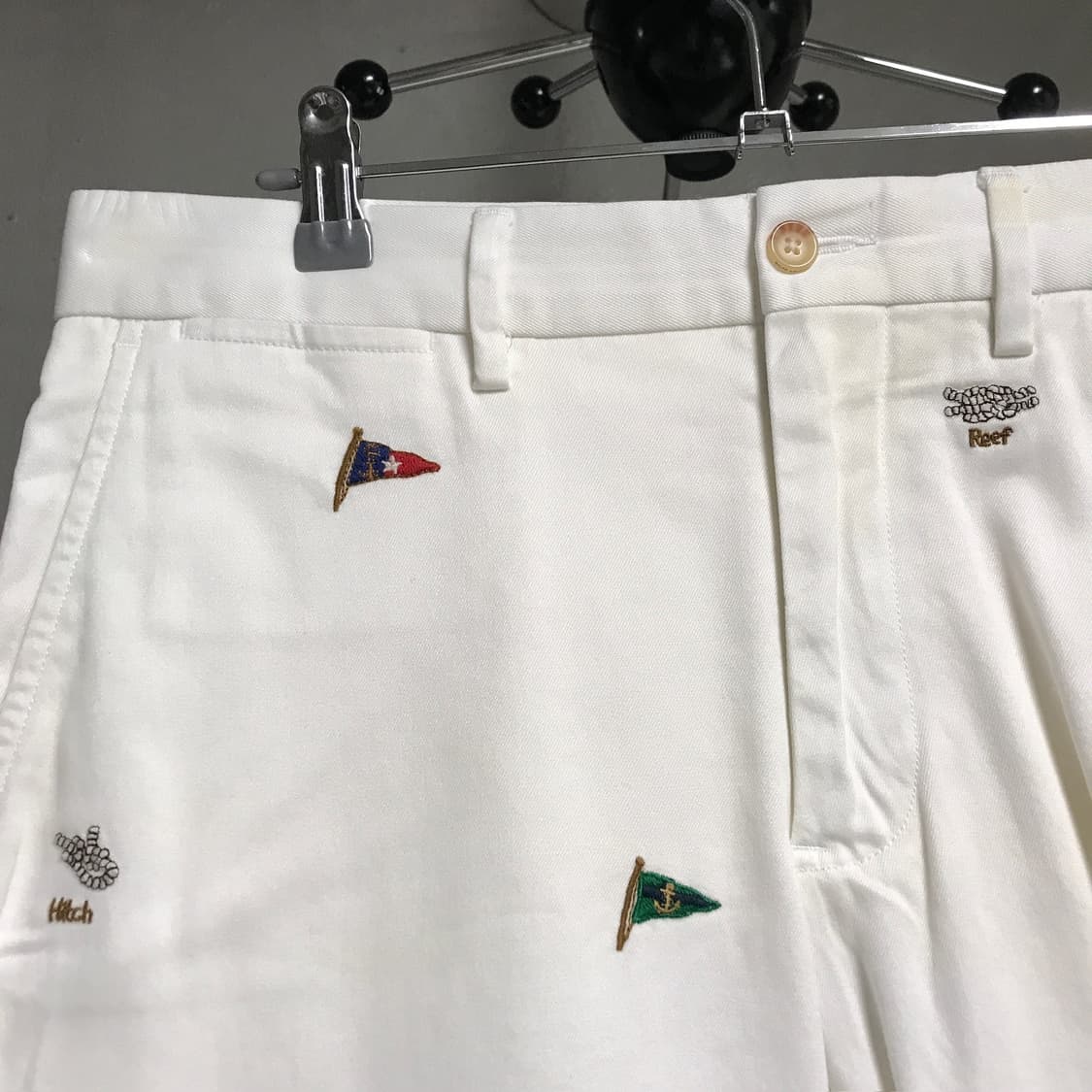 폴로 랄프로렌 화이트 멀티 자수 치노 팬츠 6(W) 상품이미지6