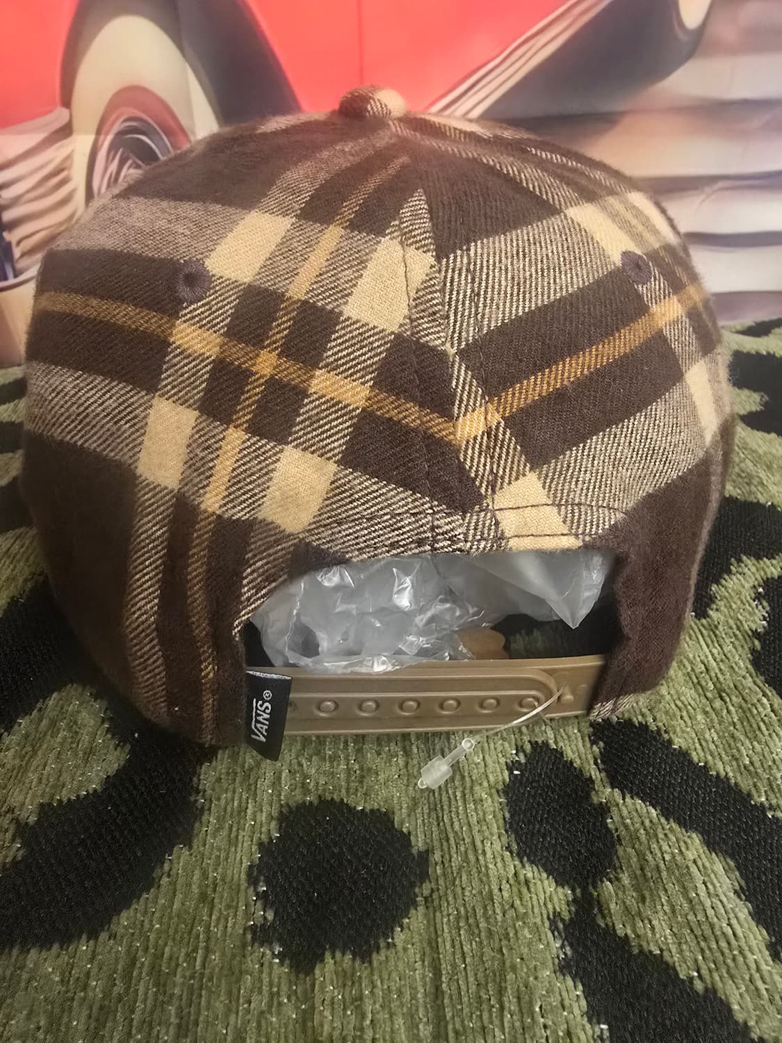 Vans Drop V II 플래드 스냅백 체크 모자 상품이미지2