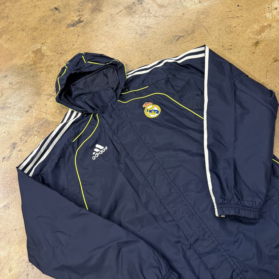 [정품/100] 아디다스 레알마드리드 후드 바람막이 네이비 b19 상품이미지1