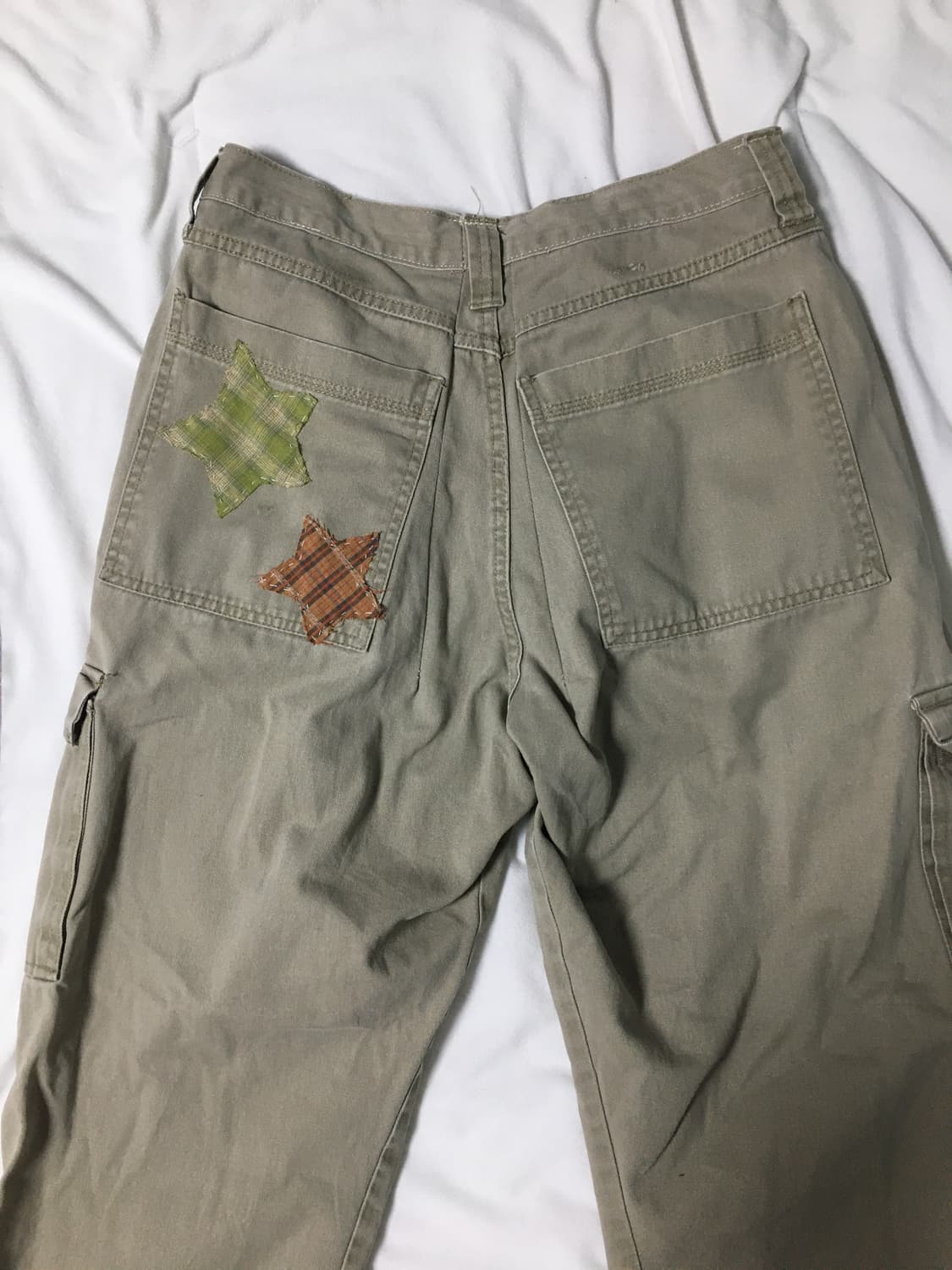 빈티지 별 패치 카고 와이드 팬츠 상품이미지7