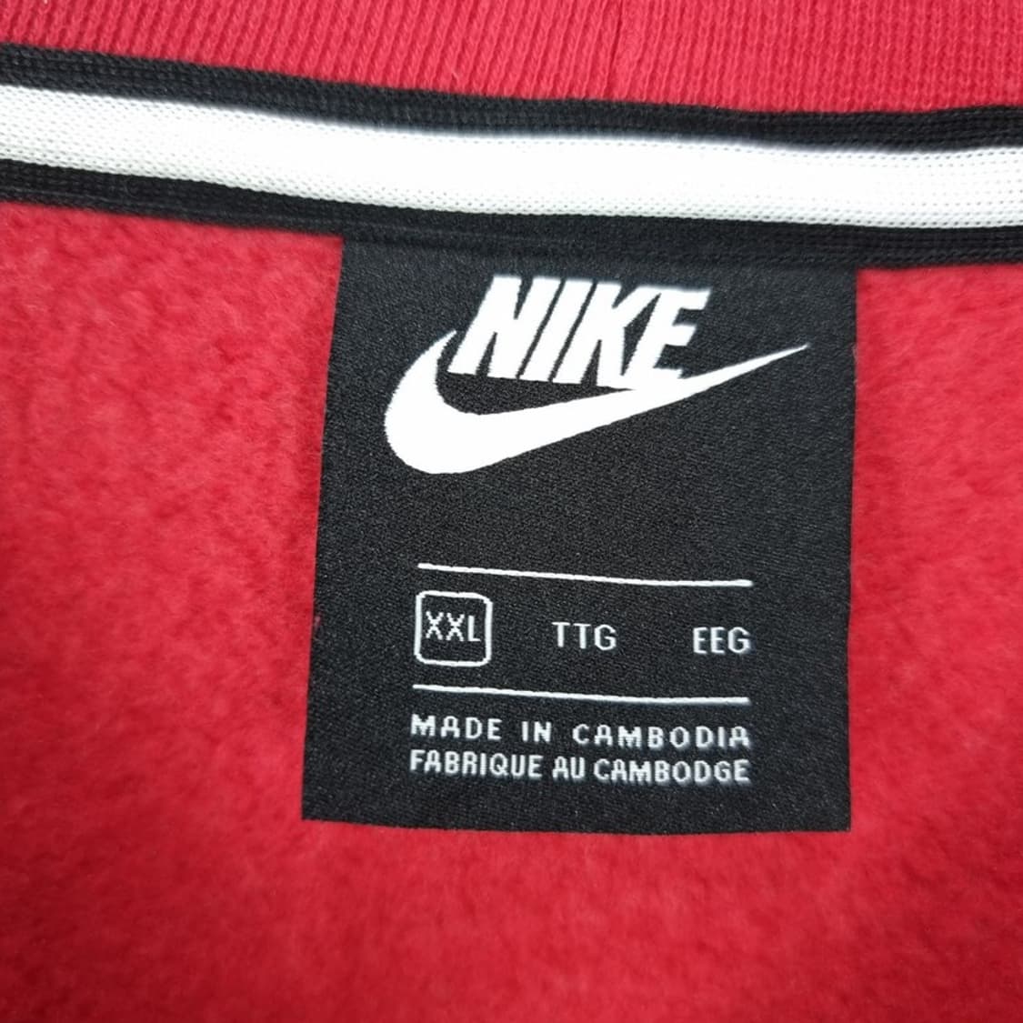 [나이키] 빅로고 프린팅 빅사이즈 맨투맨 레드 M18430 상품이미지7