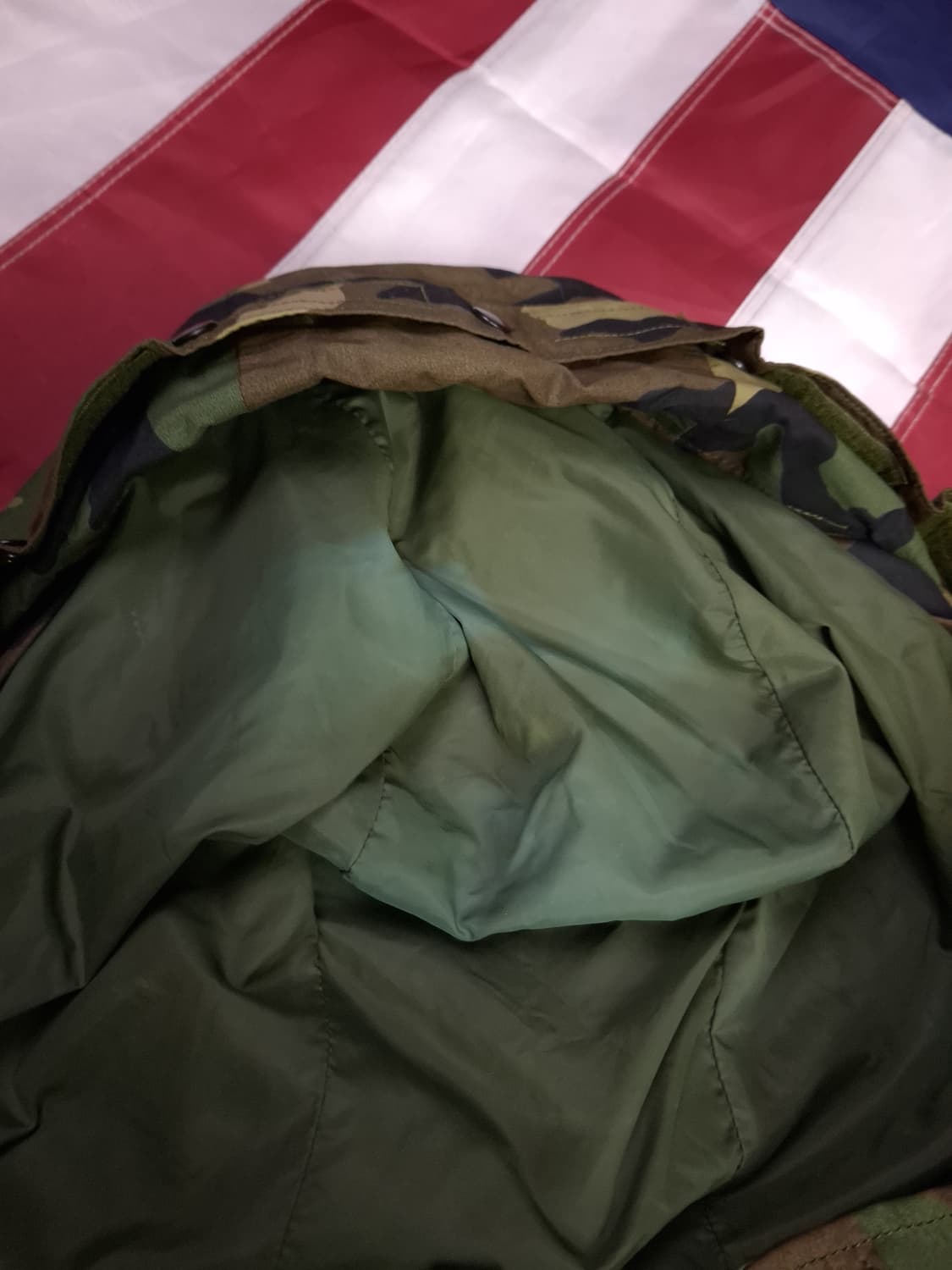 오리지날 미군 1세대 우드랜드 고어텍스 파카 상품이미지3