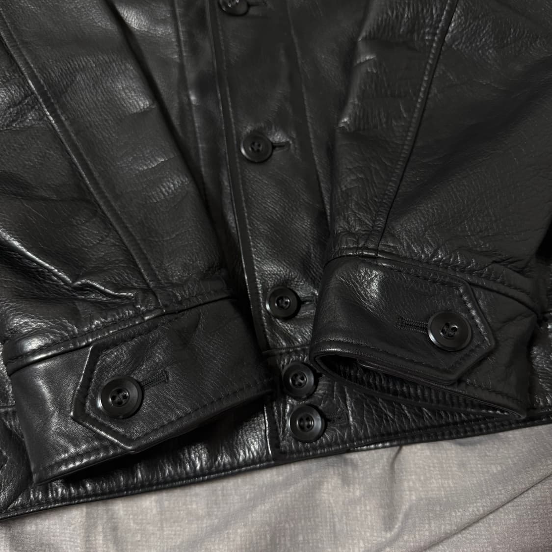 [40]트로피 클로딩 Steer hide A-1 숄 카라 스포츠 자켓 상품이미지9