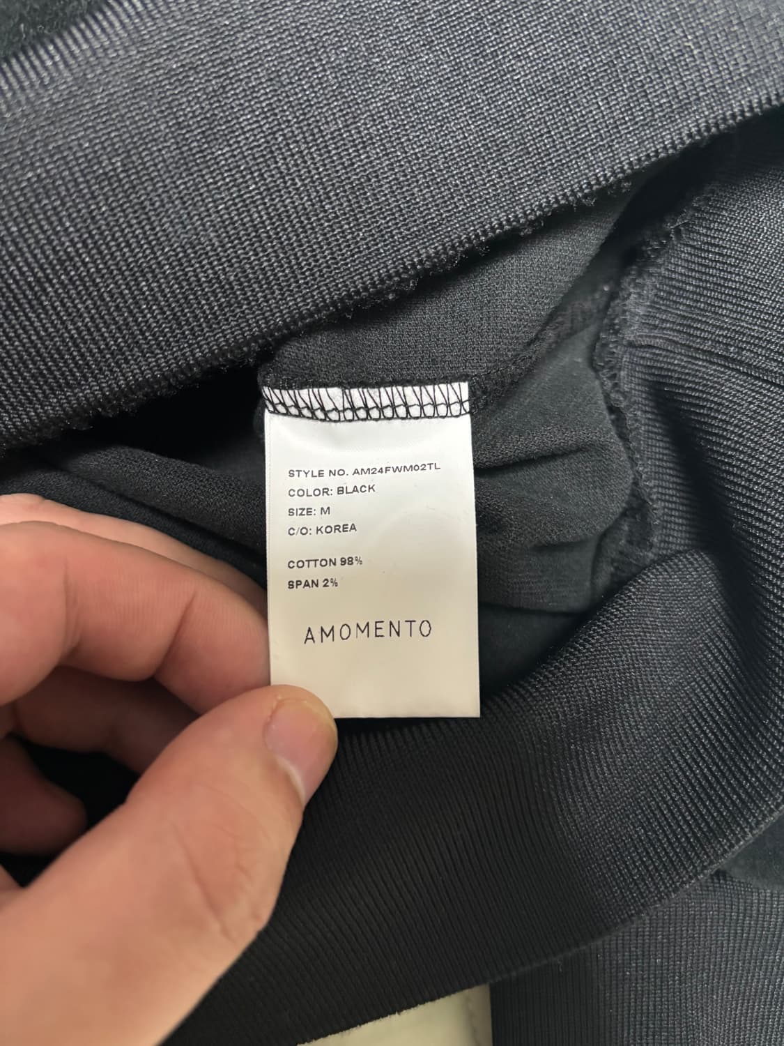 [M] 아모멘토 벨벳 브이넥 풀오버 상품이미지4