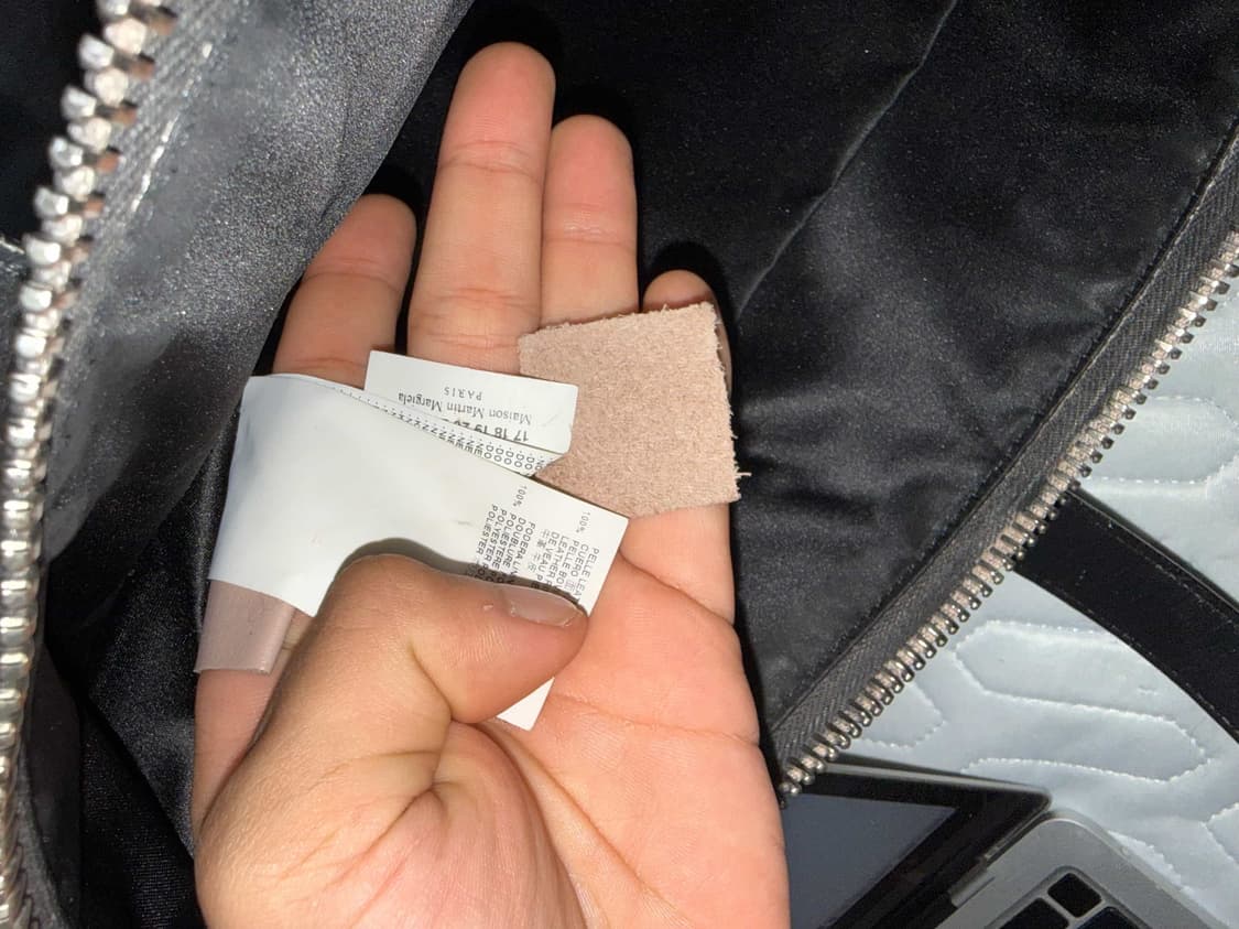 마틴 마르지엘라 레더 핸드 페인팅 토트백 상품이미지4