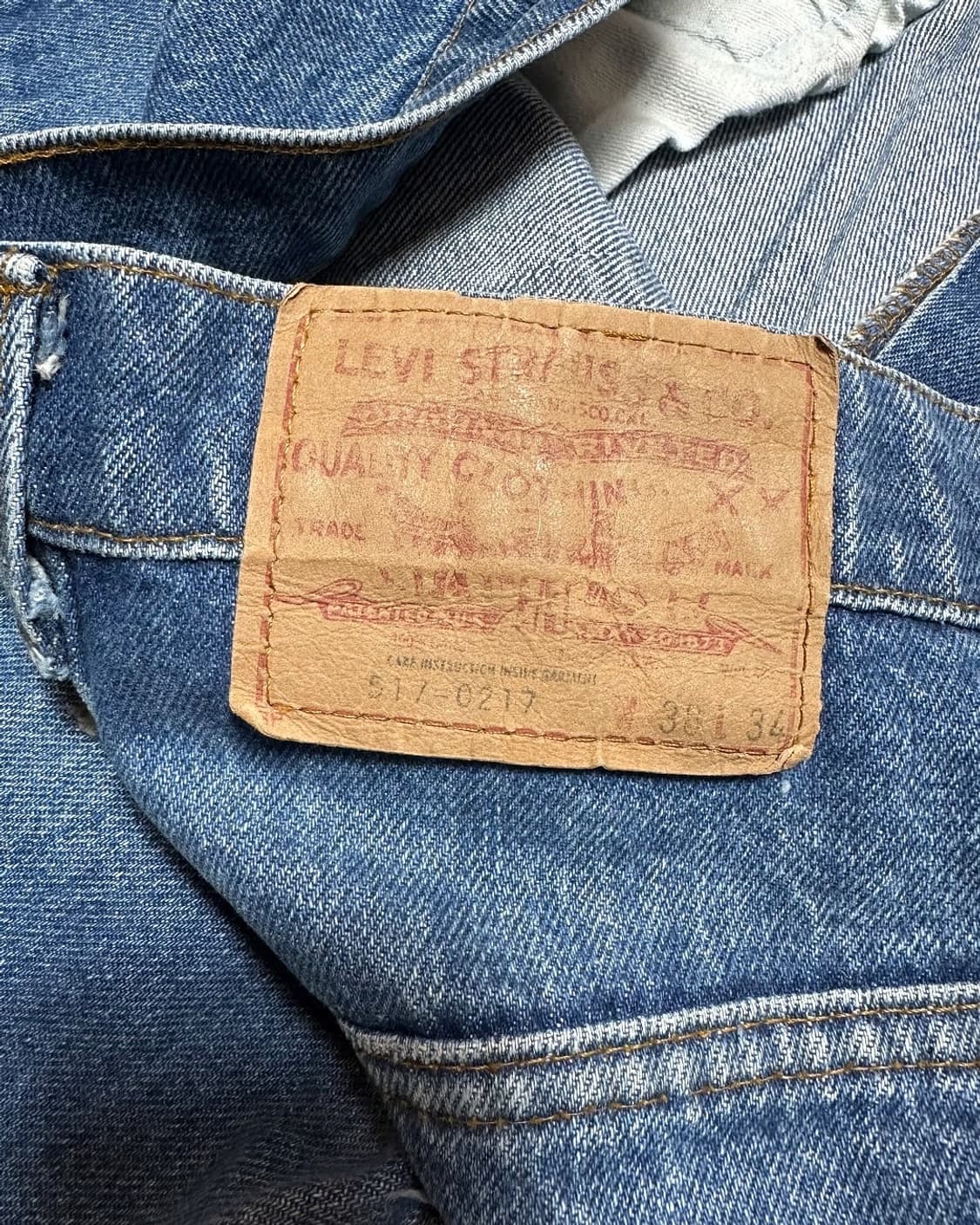 80s 리바이스517 부츠컷 데님팬츠 made in usa  상품이미지8