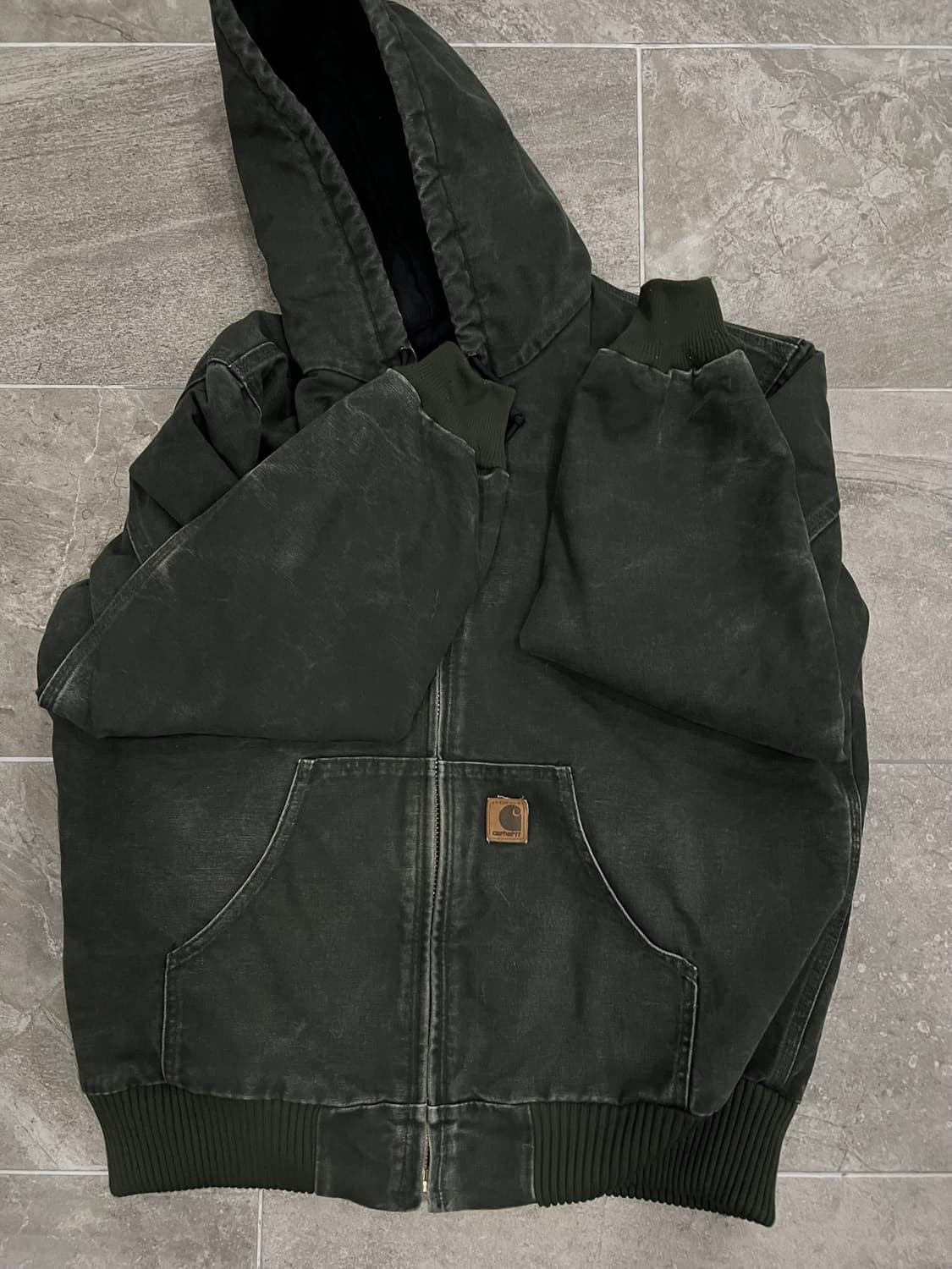 (M) 칼하트 후드 덕 액티브 자켓 J130 MOS 모스그린 상품이미지7