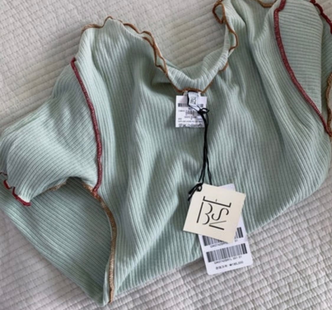베이스레인지 베인 티셔츠 light green XS  상품이미지1