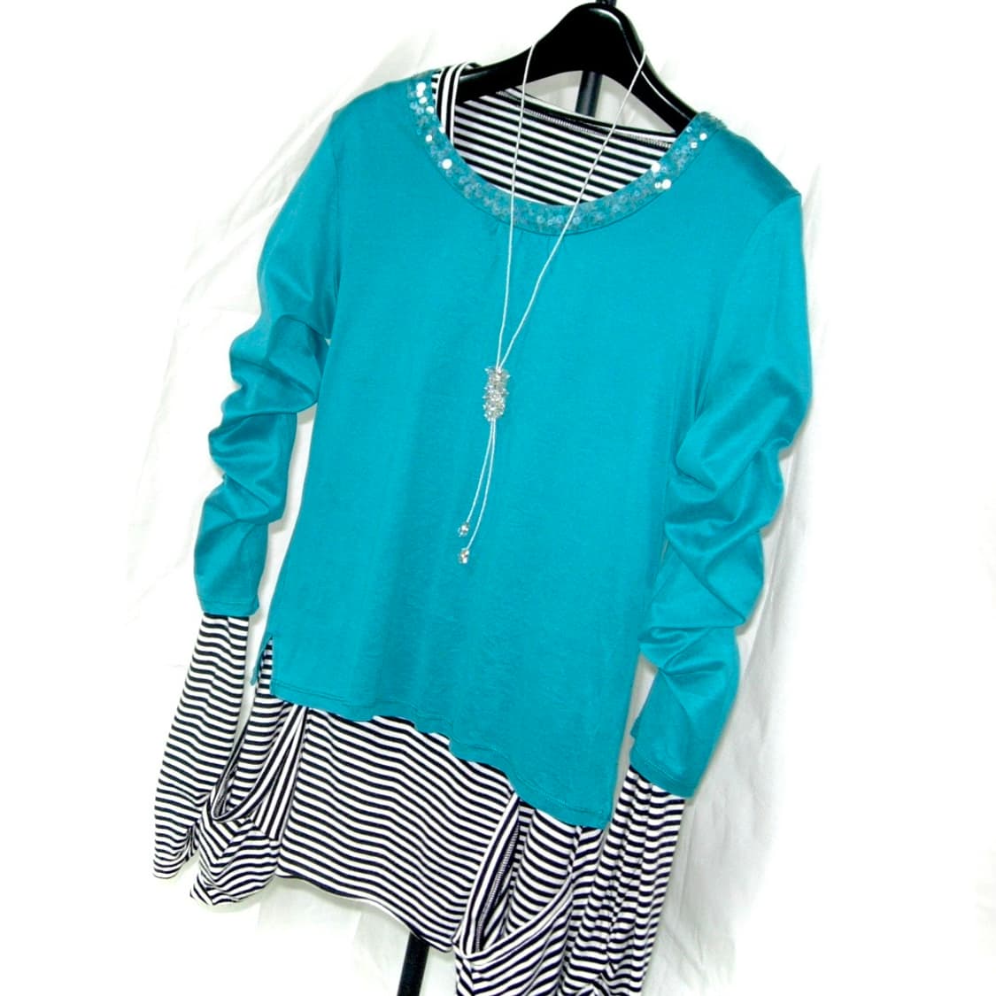 스프링클 블루 톱 상품이미지1