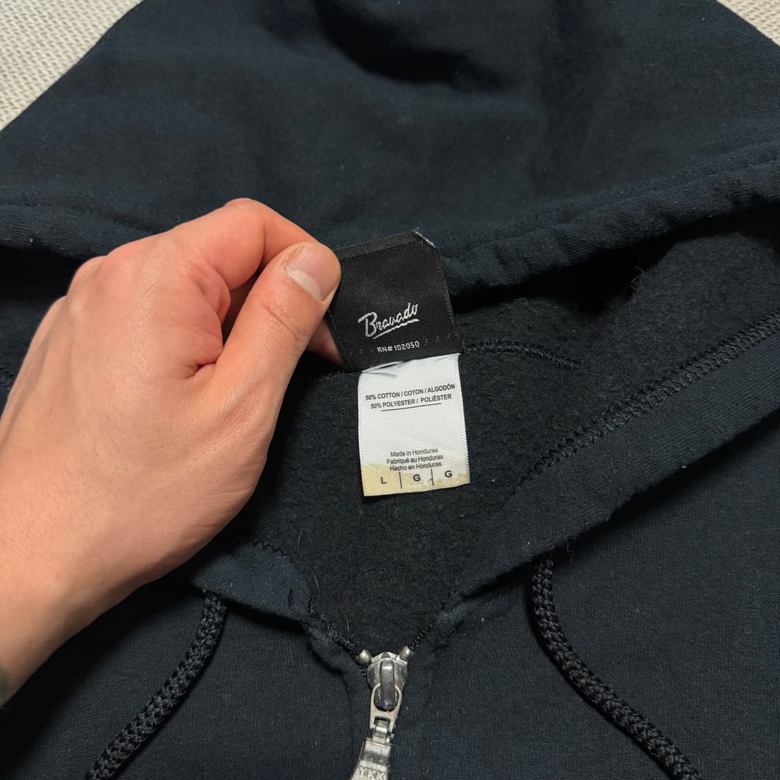 할리데이비슨 스컬 프린팅 기모 후드집업 상품이미지5