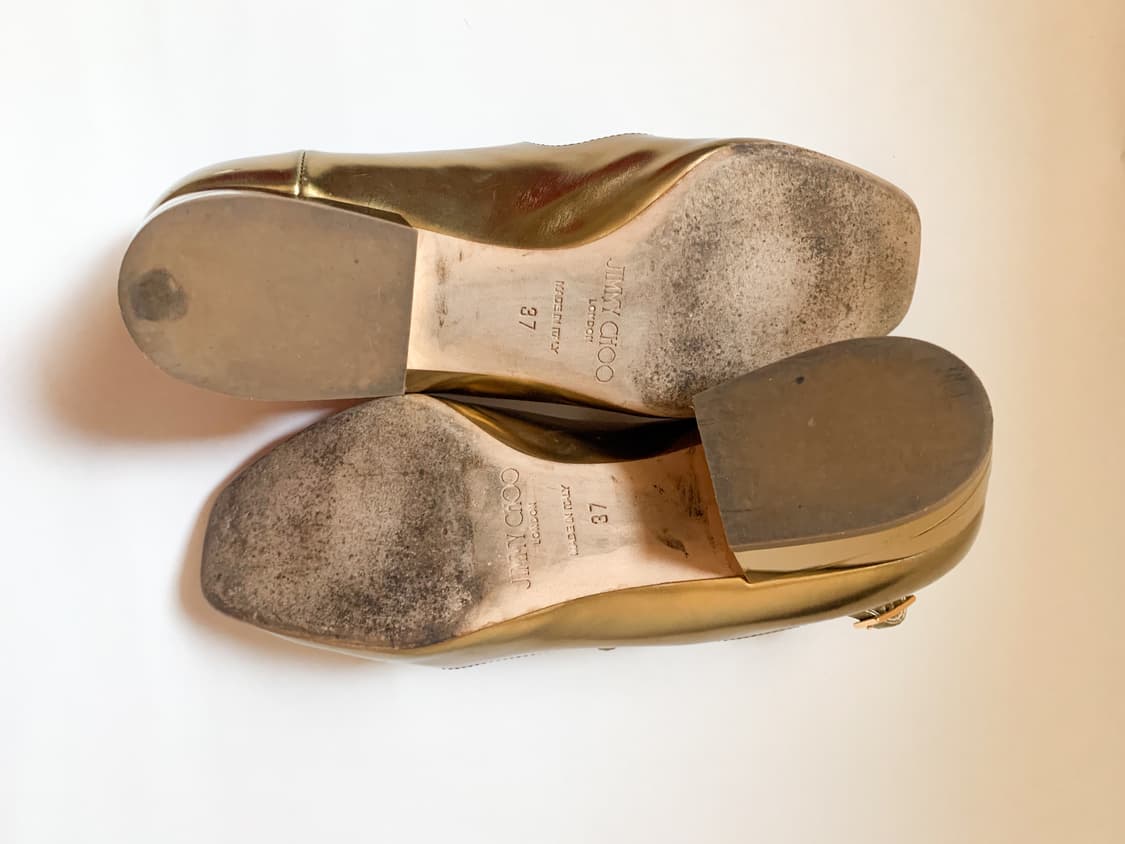 JIMMY CHOO 지미추 윌버 골드 메리제인 슈즈 EU37 상품이미지8