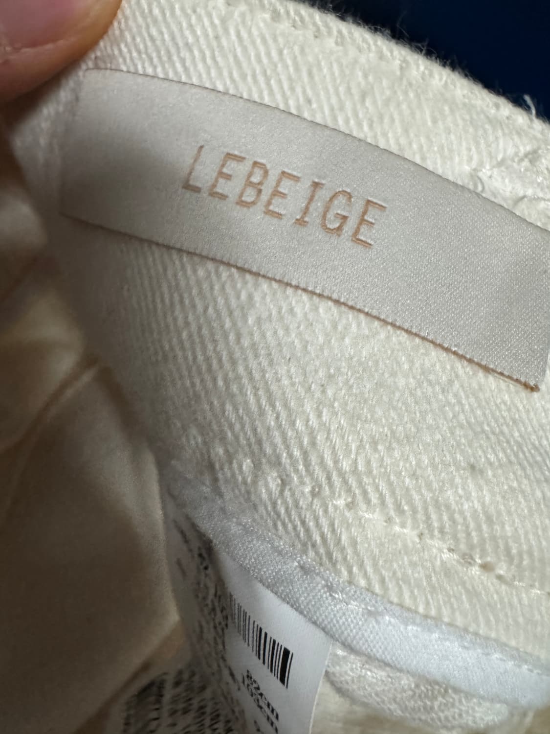 정품 여성 르베이지 스티치 와이드 면바지 36.2인치 상품이미지5