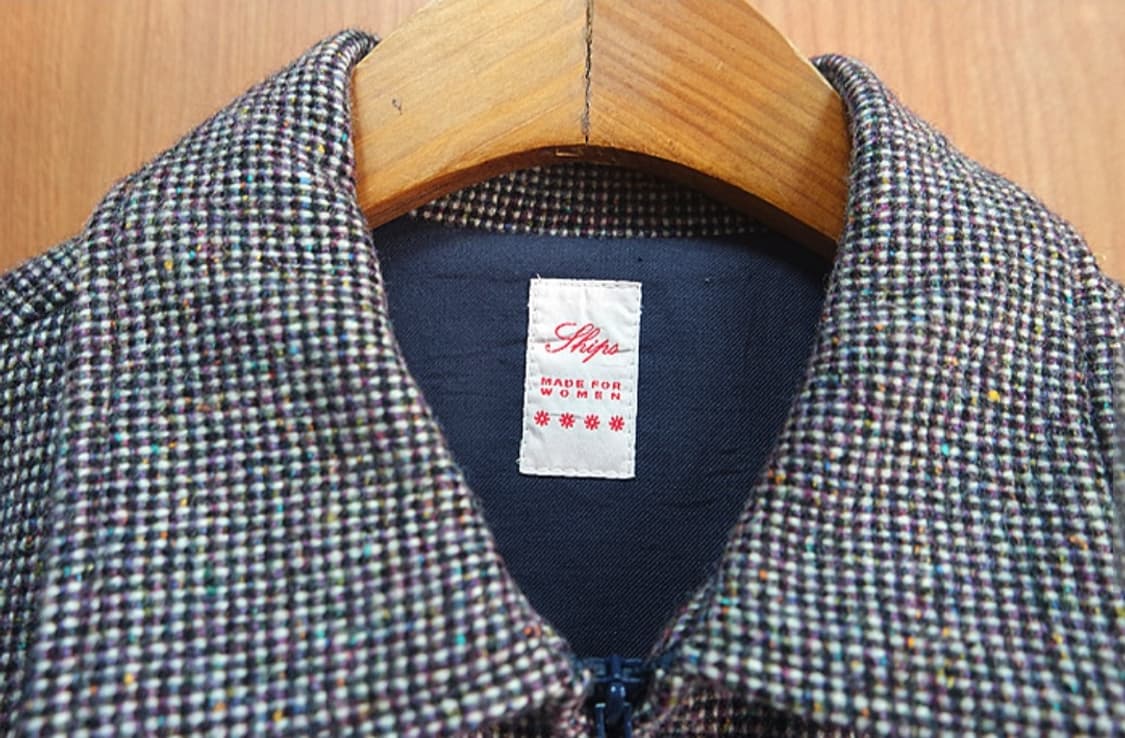 트위드 카라 울 92% 자켓 상품이미지3