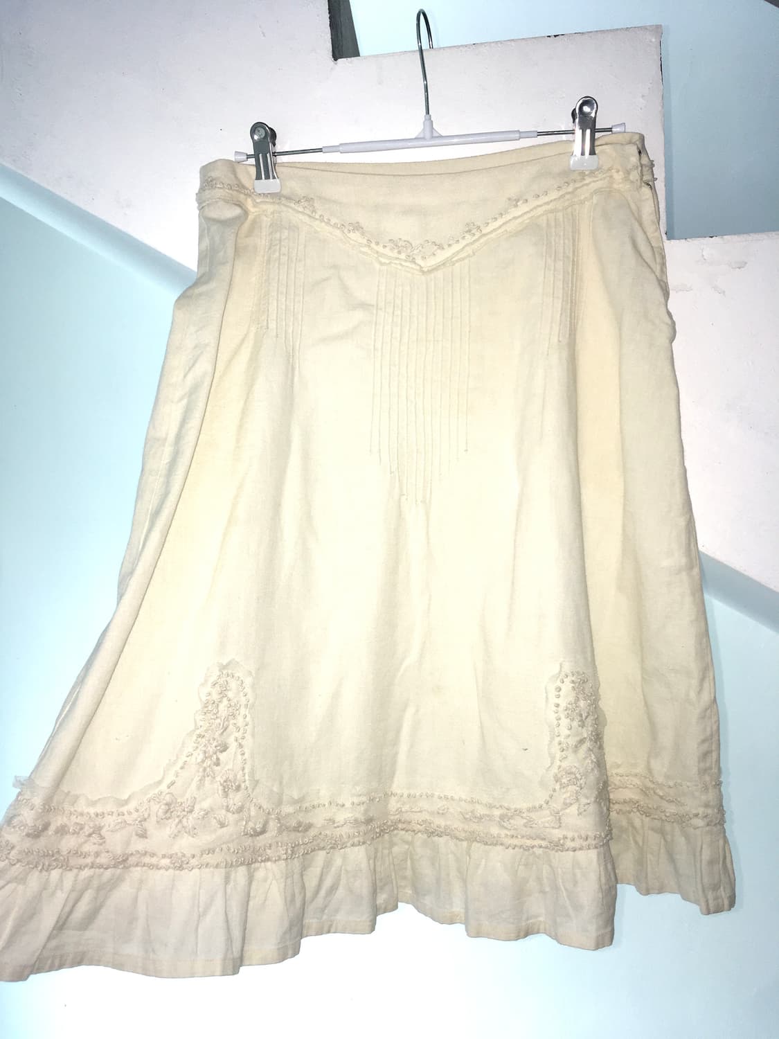 jpn vintage lace frill midi skirt 상품이미지1