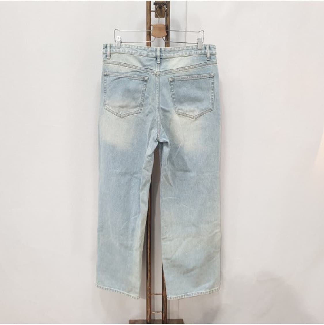 무신사 스탠다드 빅 브러쉬 와이드 데님 팬츠 34 상품이미지2