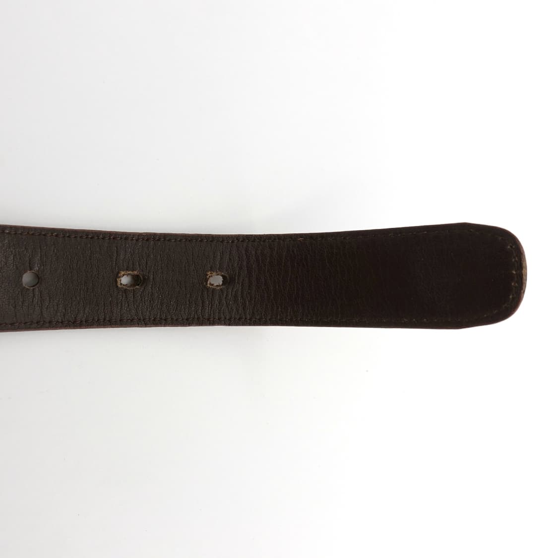 TOCHIGI LEATHER 일본 빈티지 브라운 레더 벨트 상품이미지9