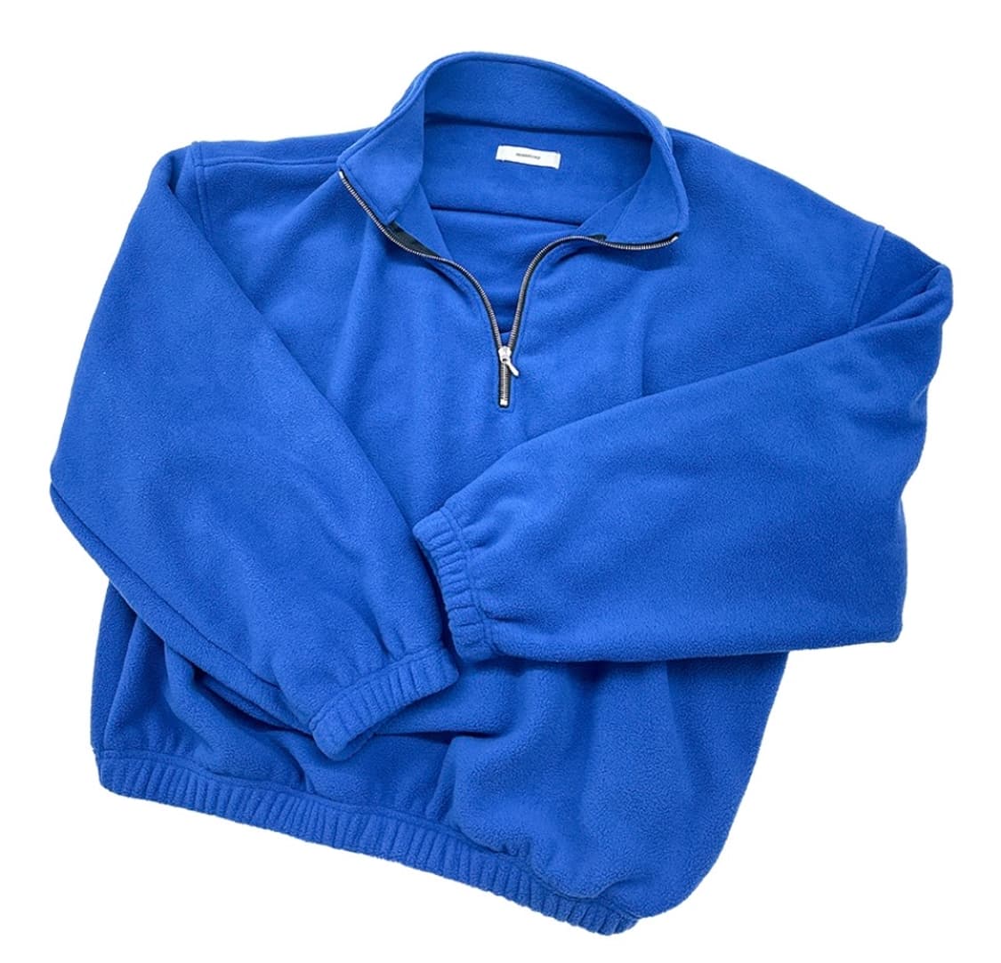 [2][새상품]논노드 하프 집 플리스 블루 상품이미지1