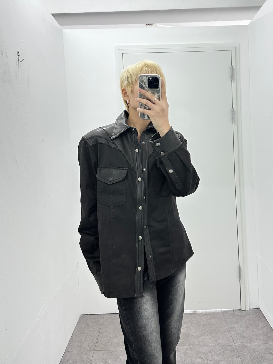 Morgan sheepskin leather shirts 상품이미지1