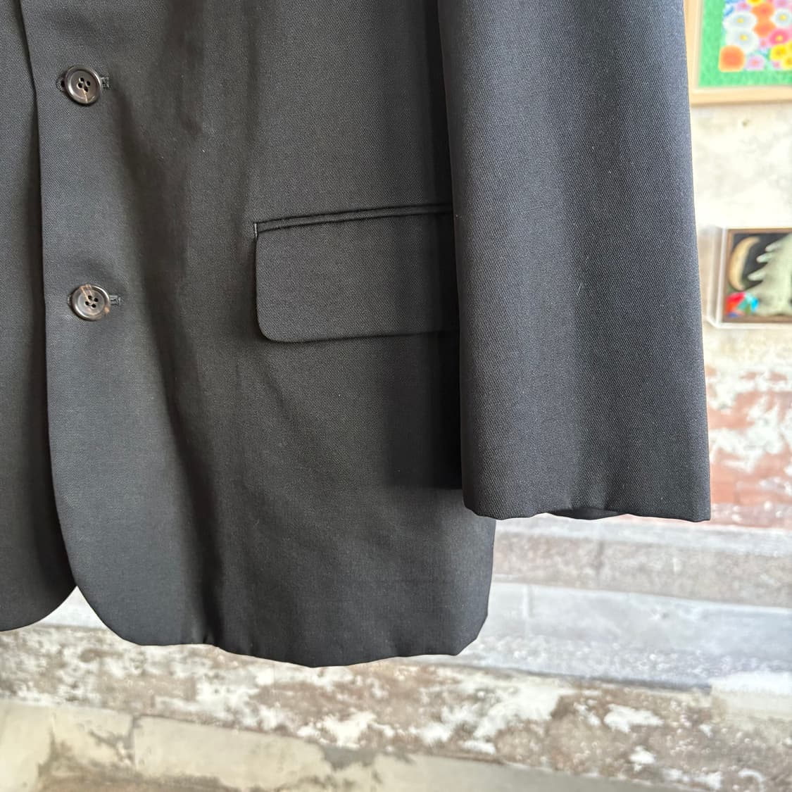 90s 꼼데가르송옴므 울 3버튼 블레이저 자켓 상품이미지6