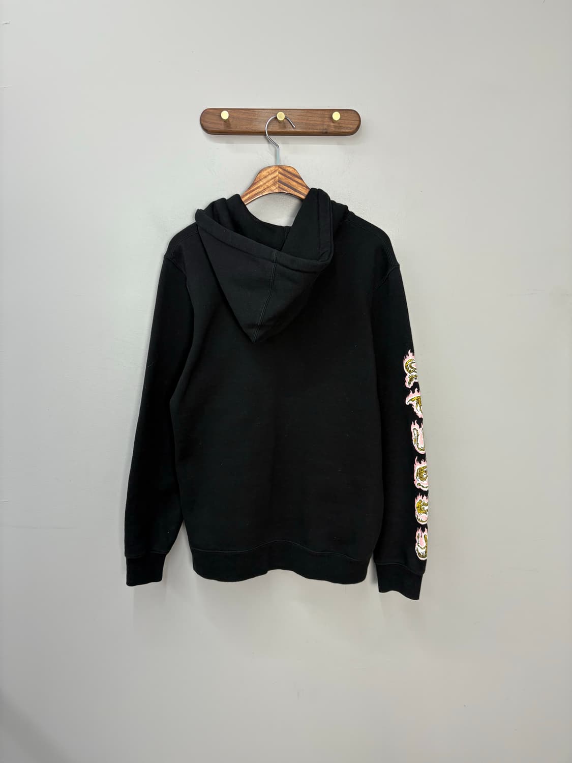 스투시 루즈핏 음양 플레임 로고 후드티 A2808 상품이미지5