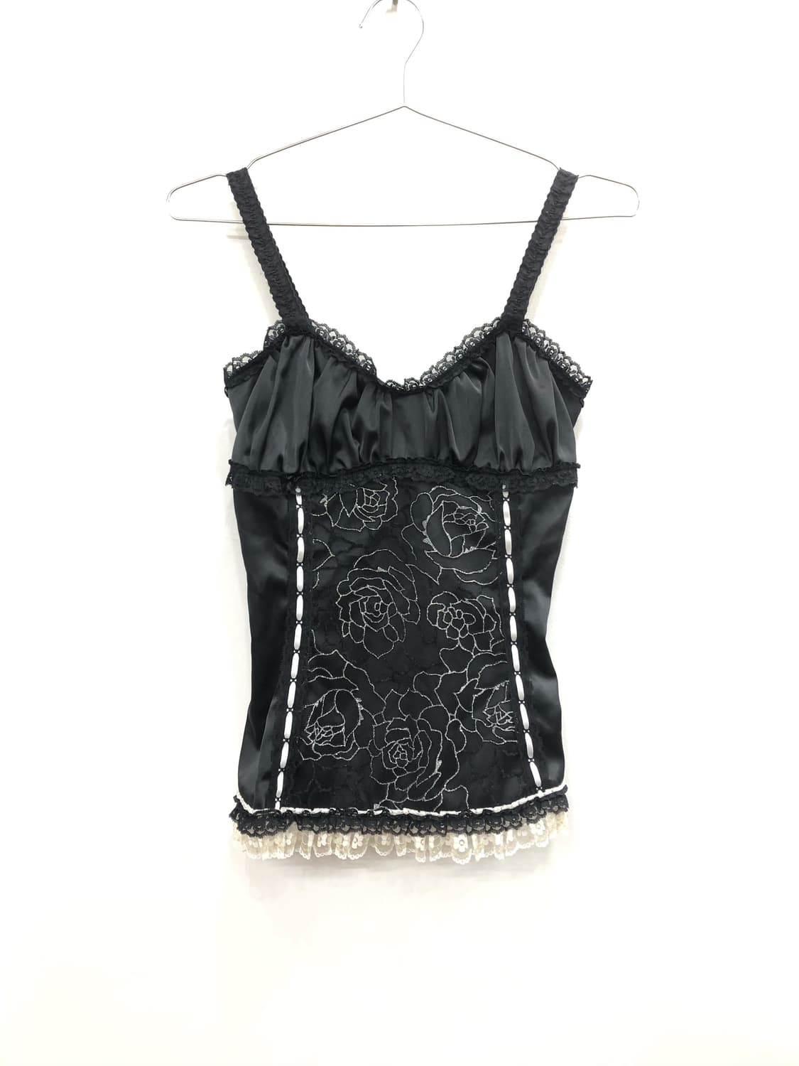 black rose detail lace sleeveless 상품이미지2